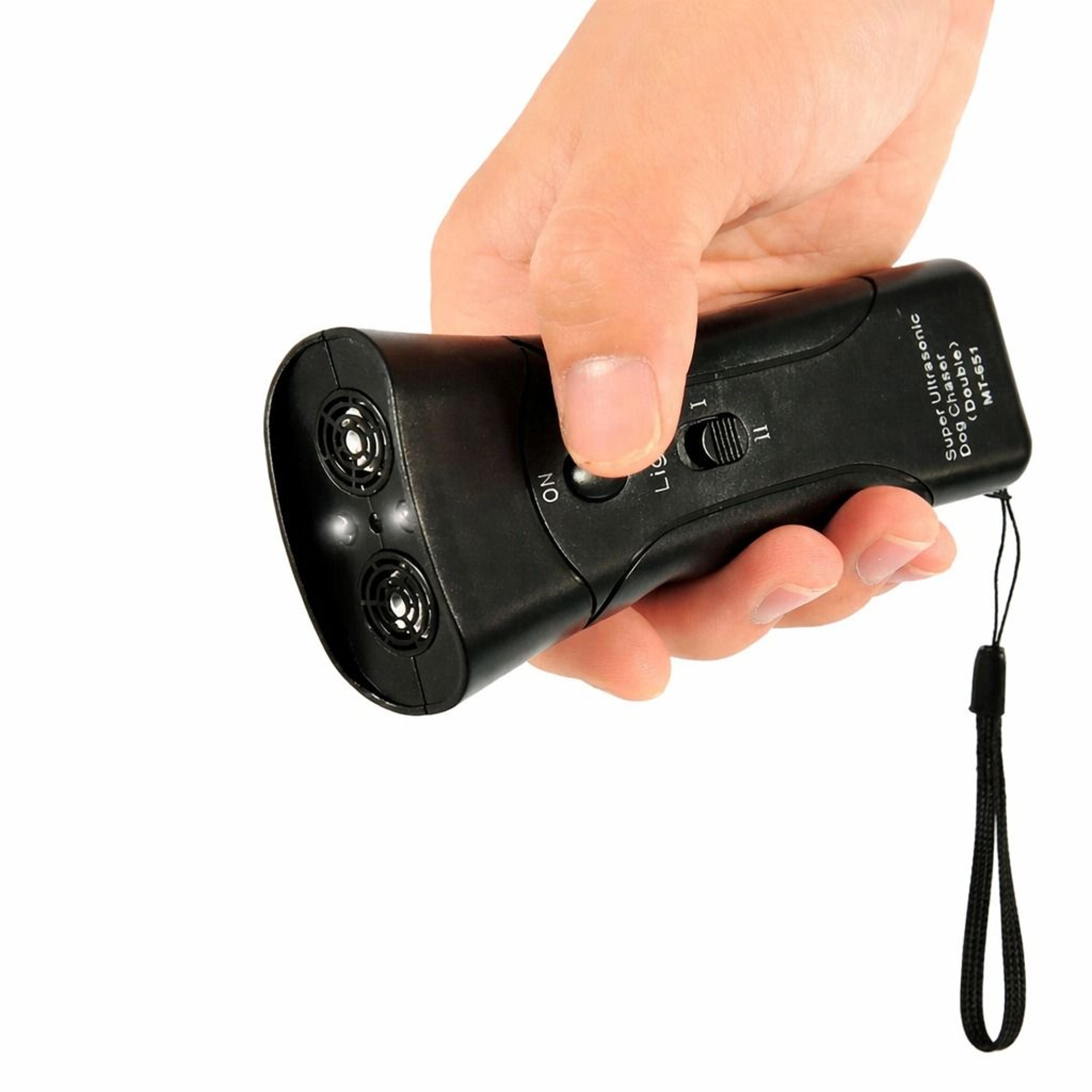 ultrasonic dog barking trainer with led light & gentle sonic chaser