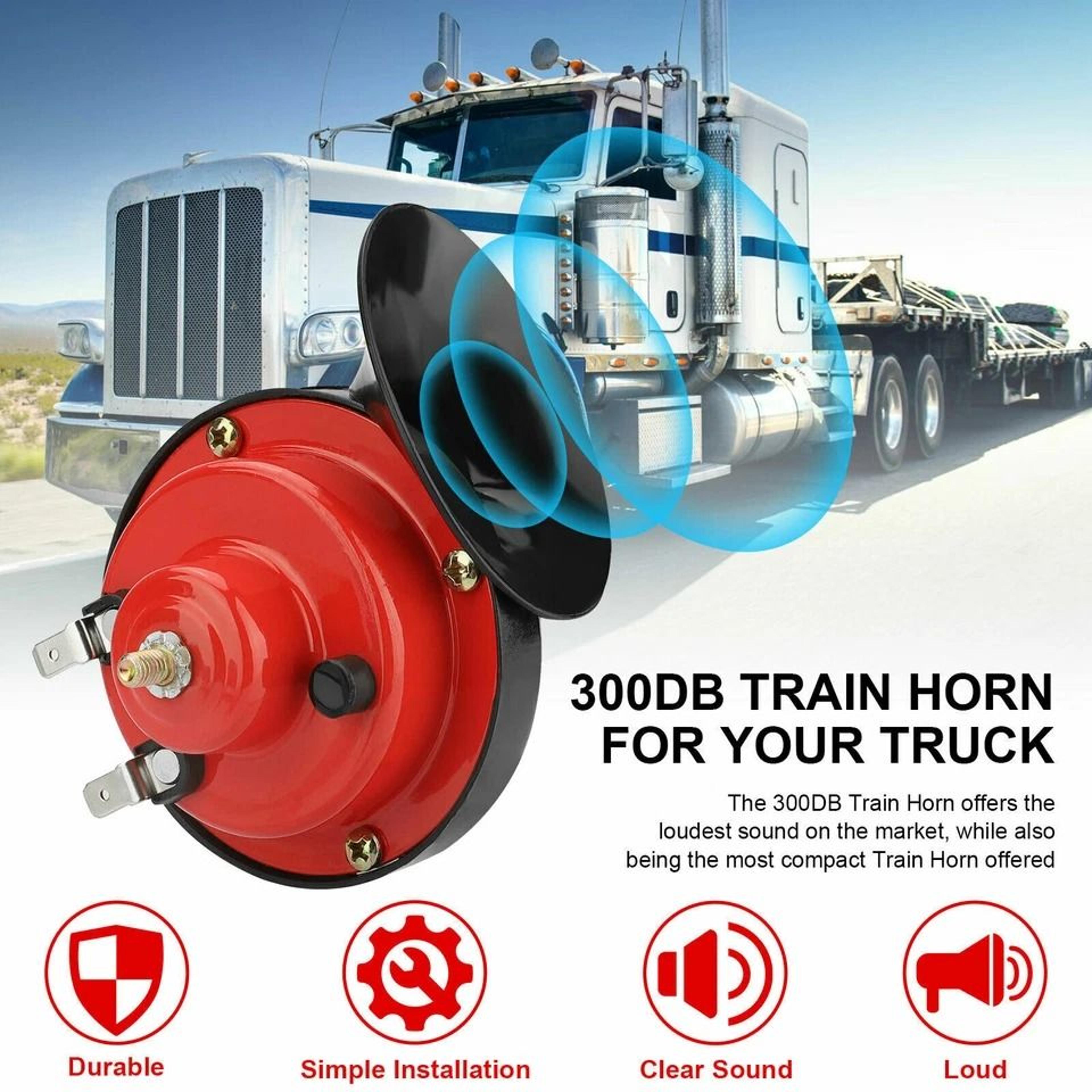 Super Train Horn For Trucks SUVs Boats And Motorcycles Universal Horn Kit 6