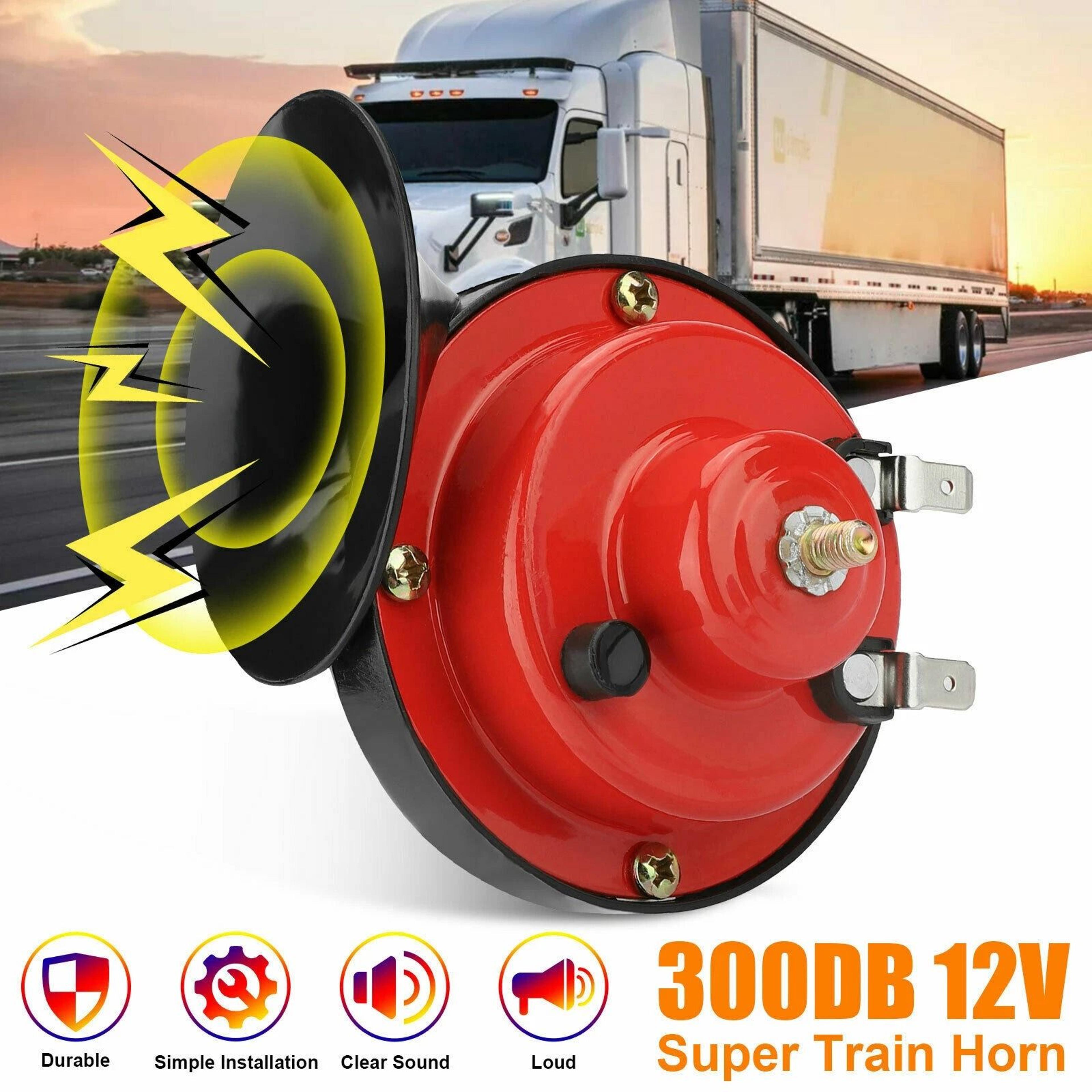 Super Train Horn For Trucks SUVs Boats And Motorcycles Universal Horn Kit 8