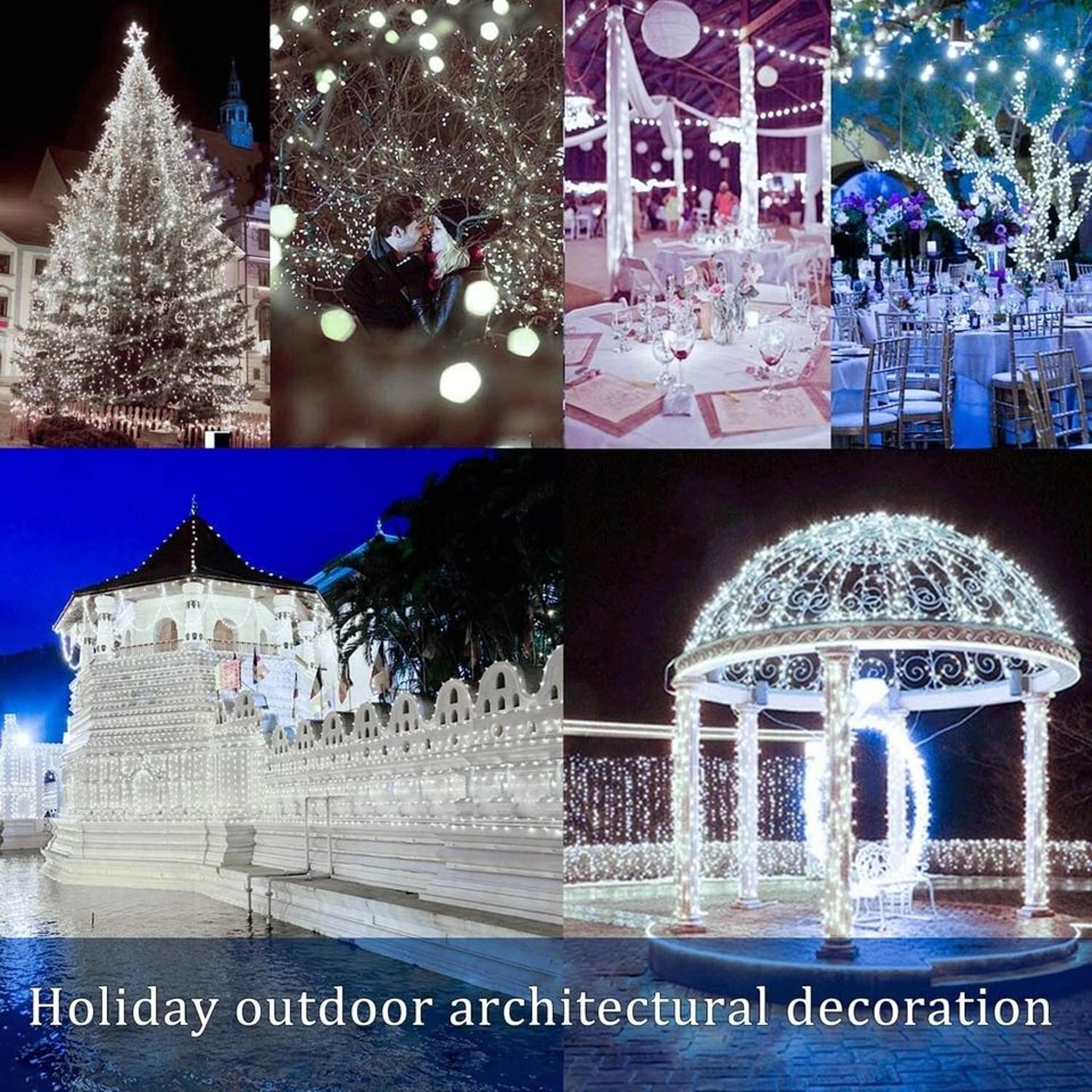 Outdoor Solar Fairy String Lights Waterproof Copper Wire LED For Garden Patio Or Porch Decor 0