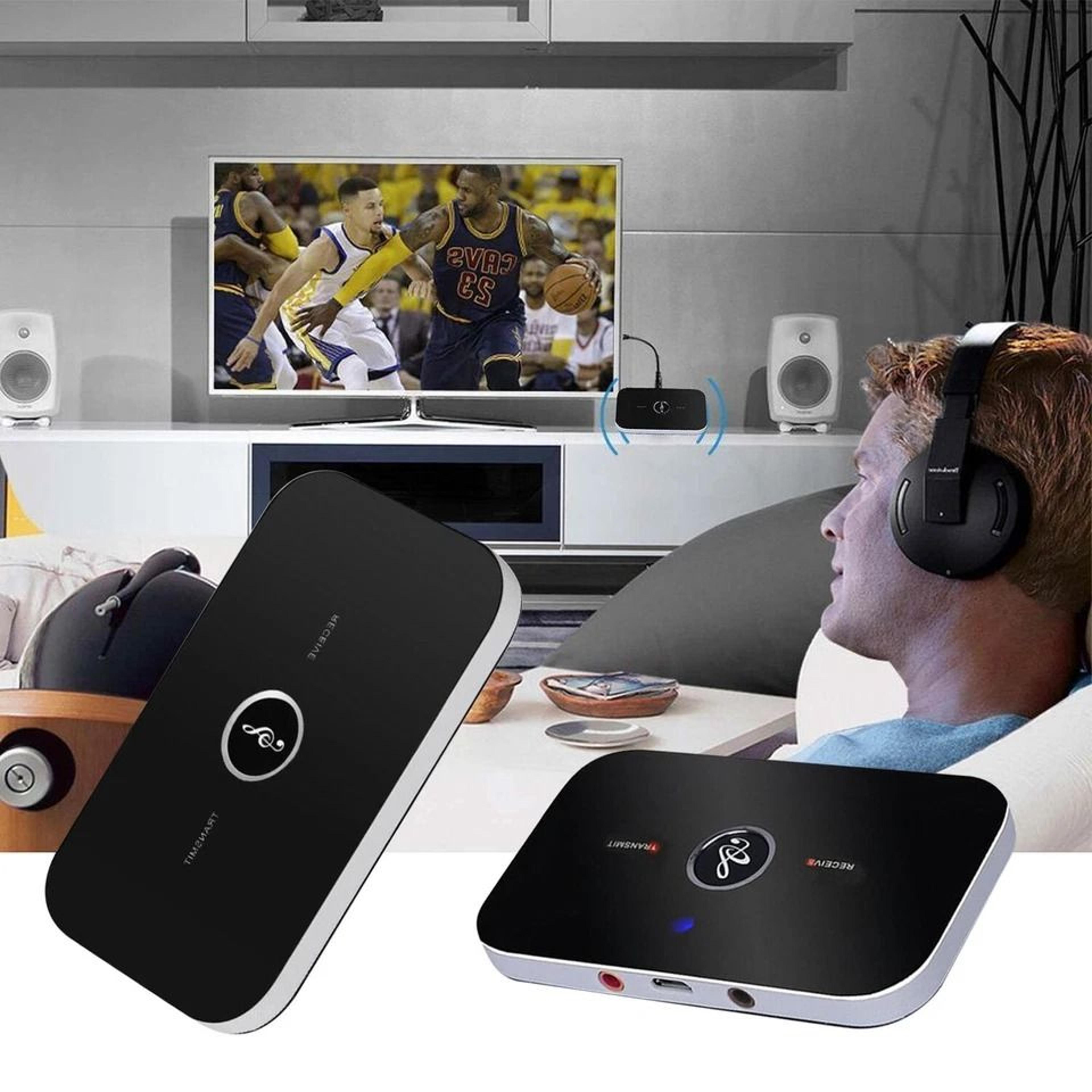 bluetooth transmitter & receiver wireless adapter for home audio, tv, pc, and headphones