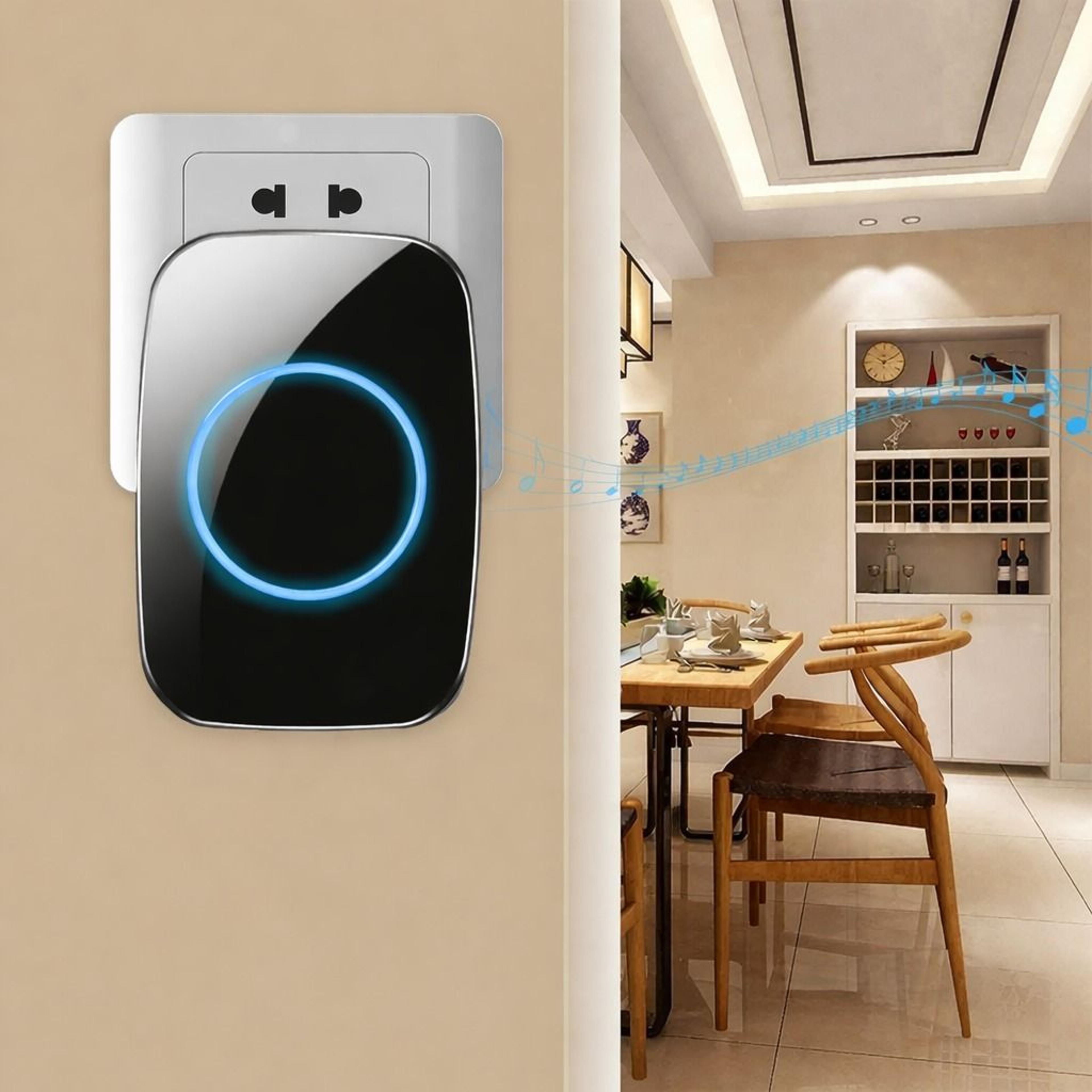 wireless waterproof doorbell kit easy installation, home house ring bell