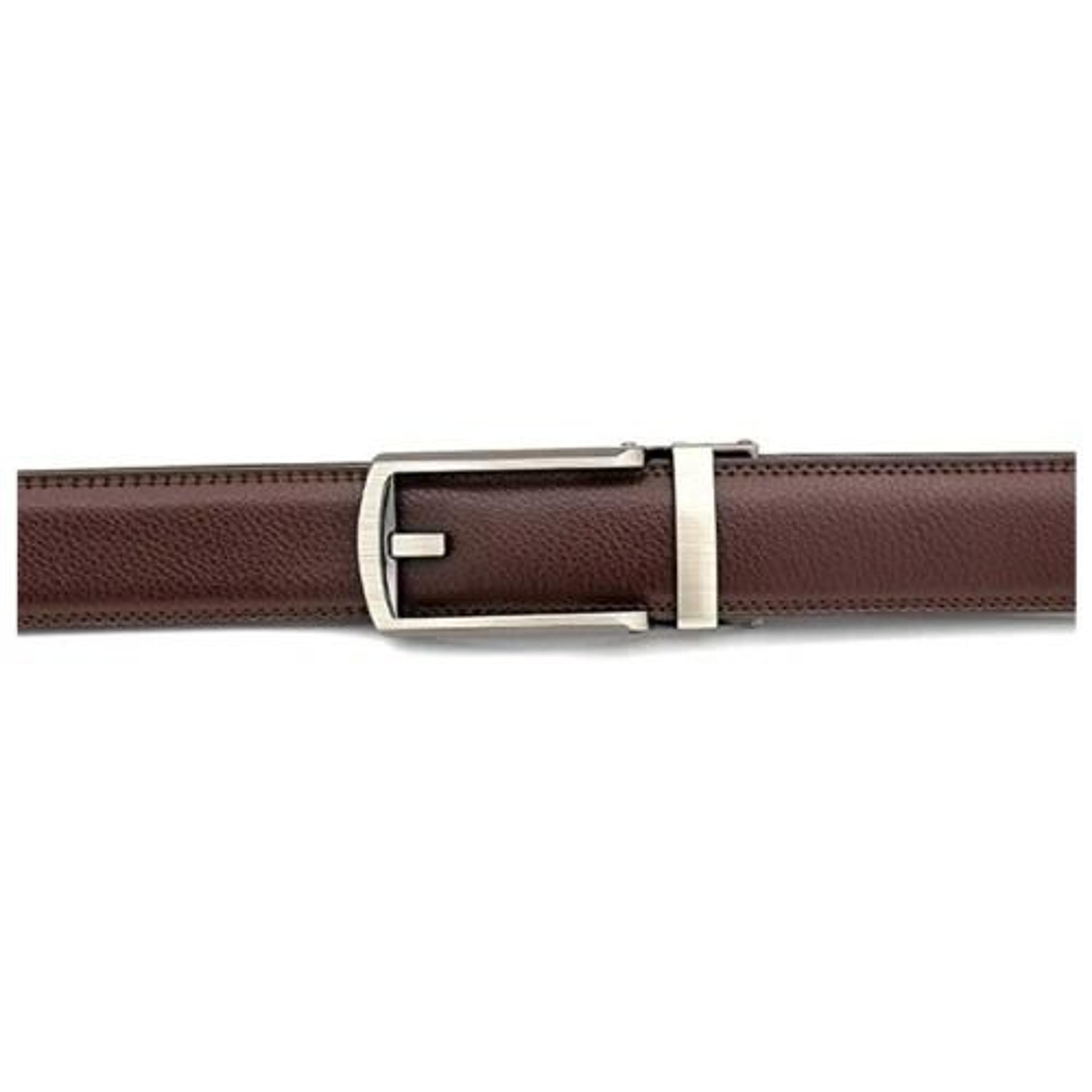 Mens Leather Automatic Buckle Belt Durable Click Lock Fashion Belt 3