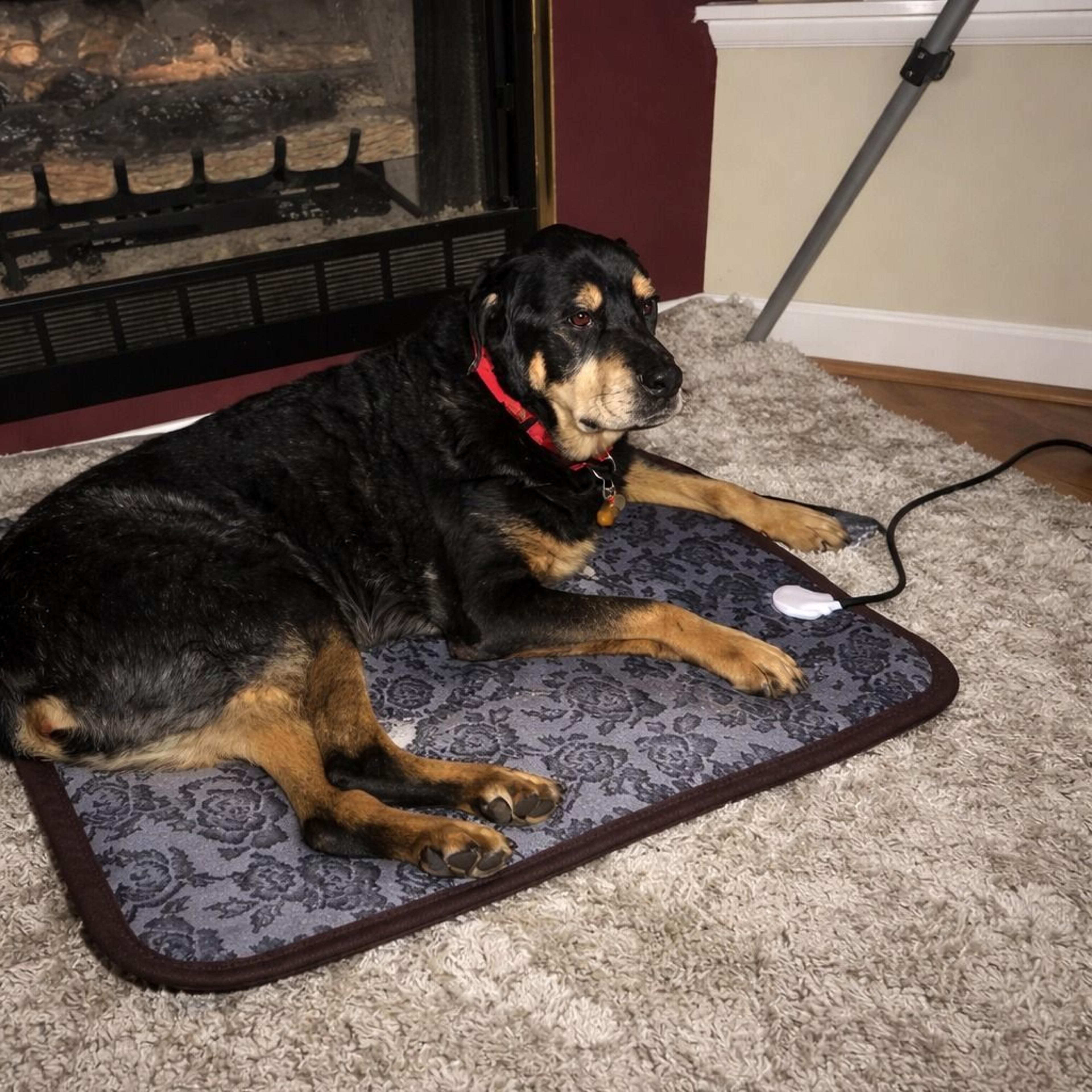 adjustable pet heating pad for cats & dogs waterproof anti bite heating mat