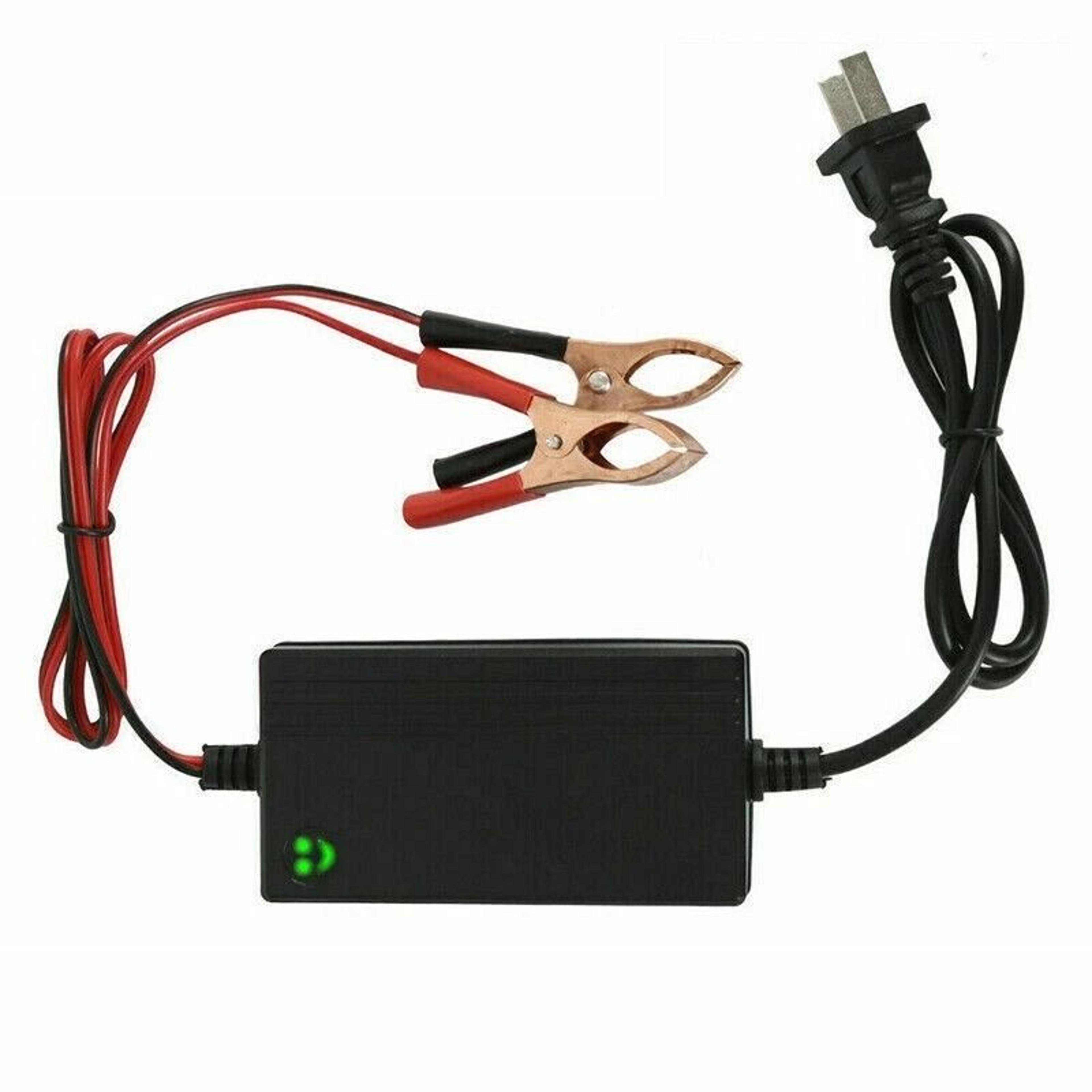 portable car battery charger & maintainer for auto, truck, boat, motorcycle