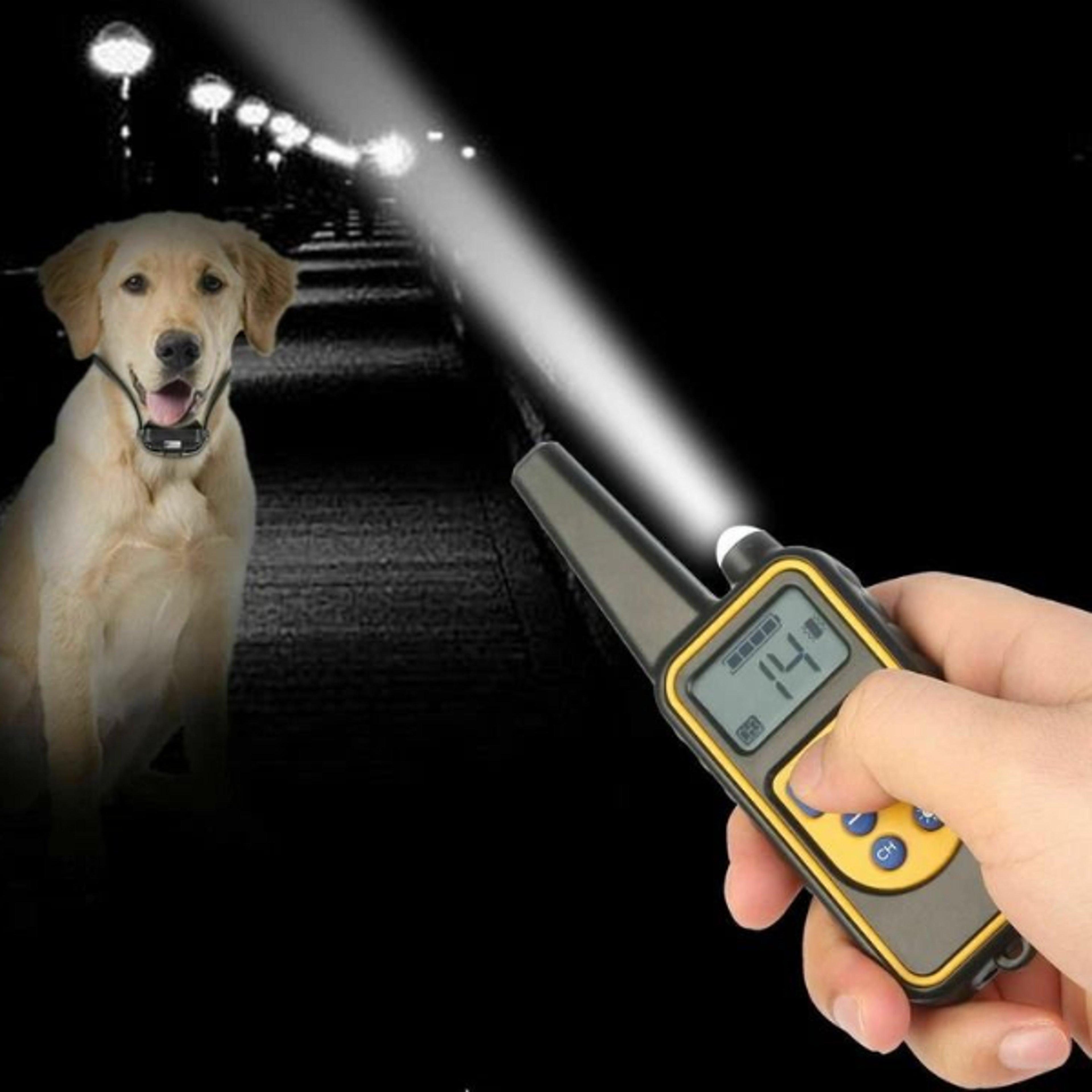 rechargeable dog training collar with remote shock & waterproof trainer perfect for obedience training