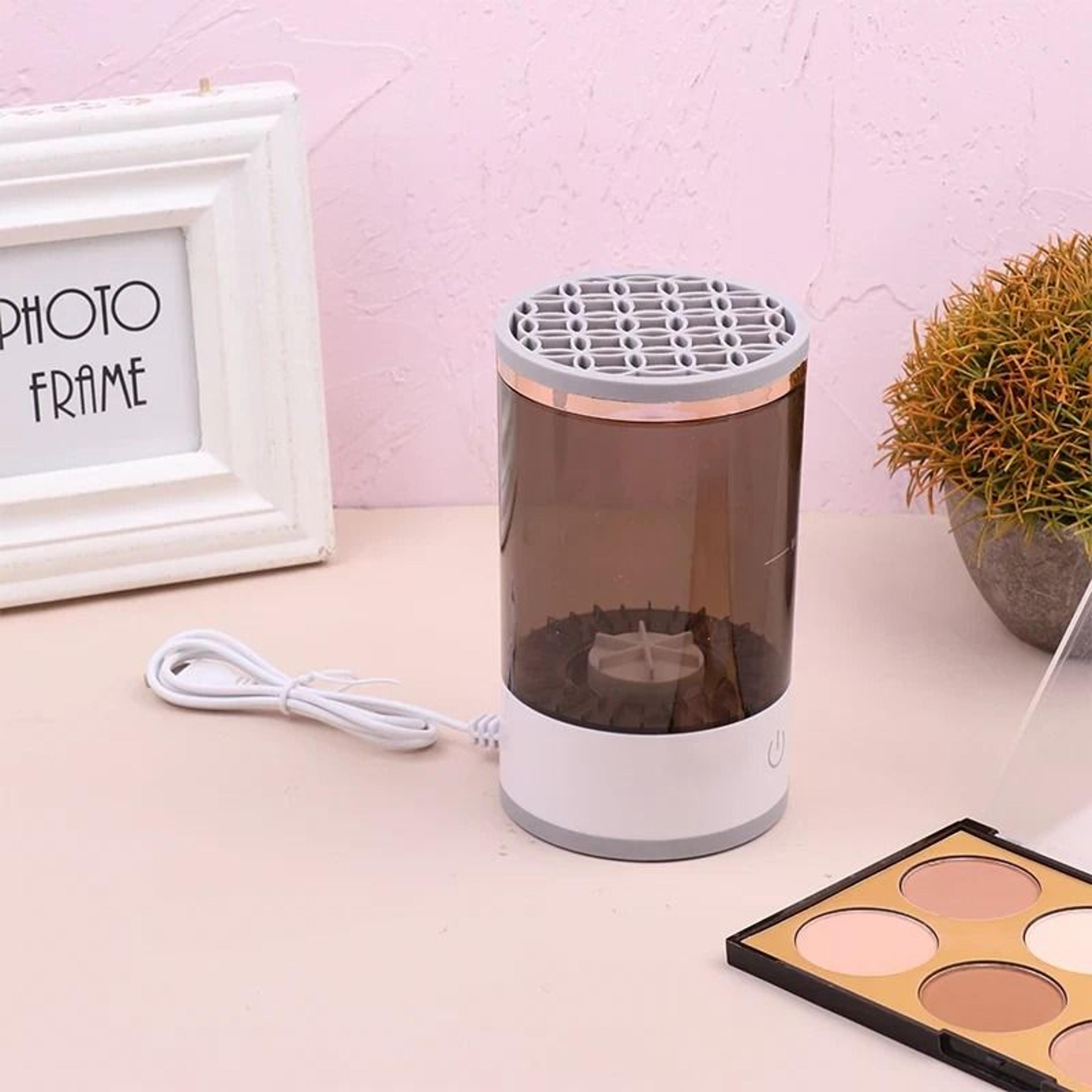 automatic makeup brush cleaner & dryer fast electric brush cleaning machine for quick, mess free makeup tool care