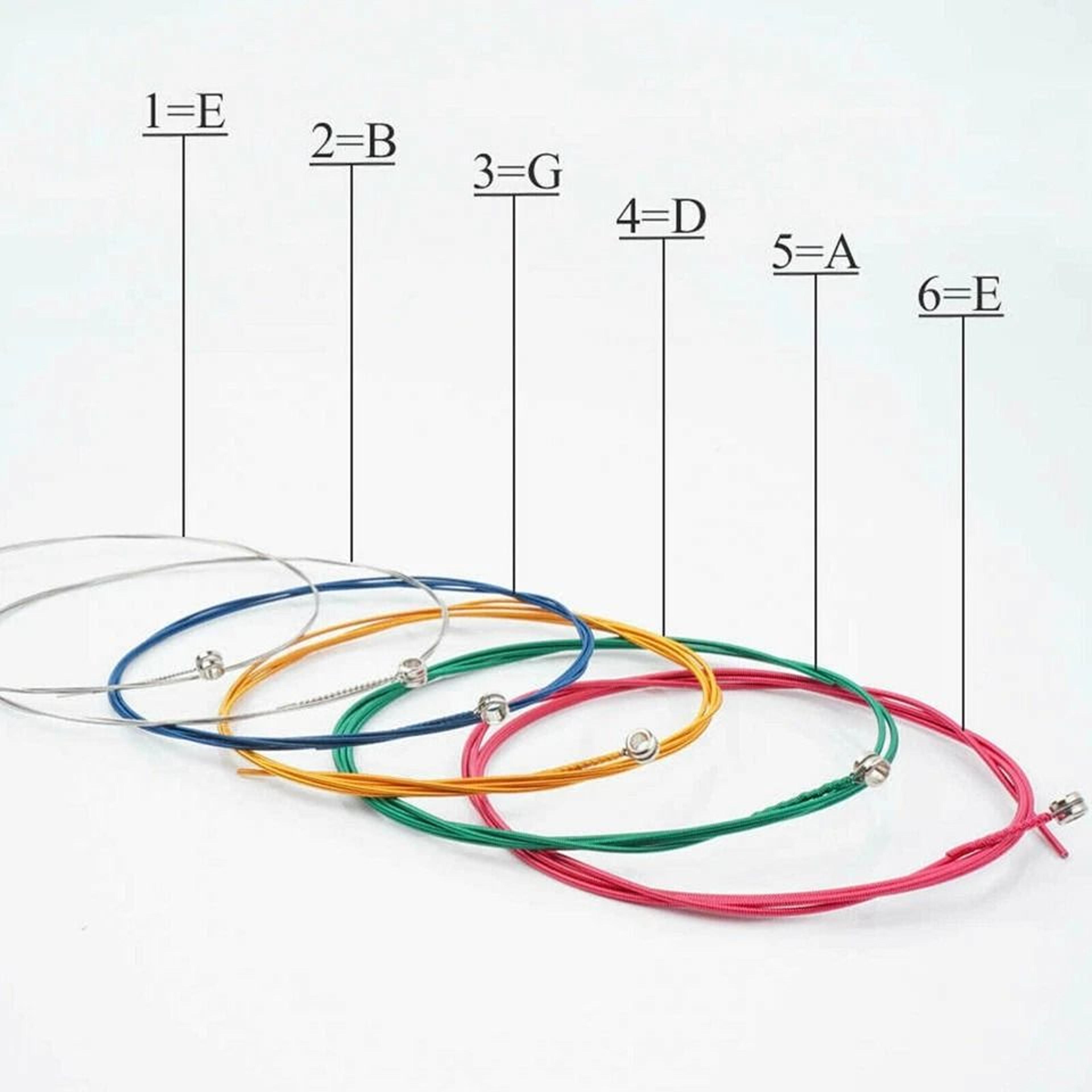 Replacement Steel Guitar Strings Set For Acoustic Guitars 4