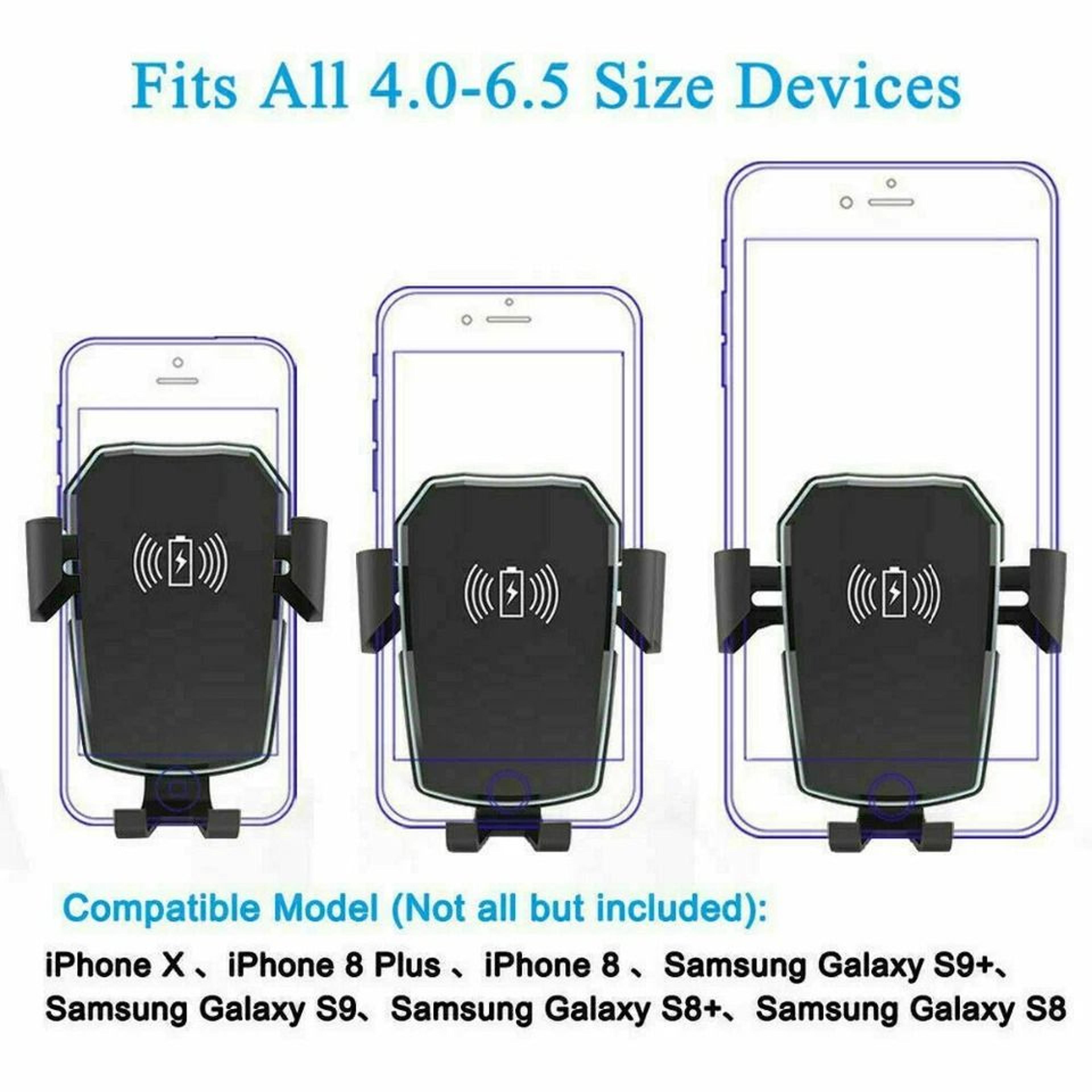 Wireless Car Charger  Phone Holder Mount With Fast Charging 5