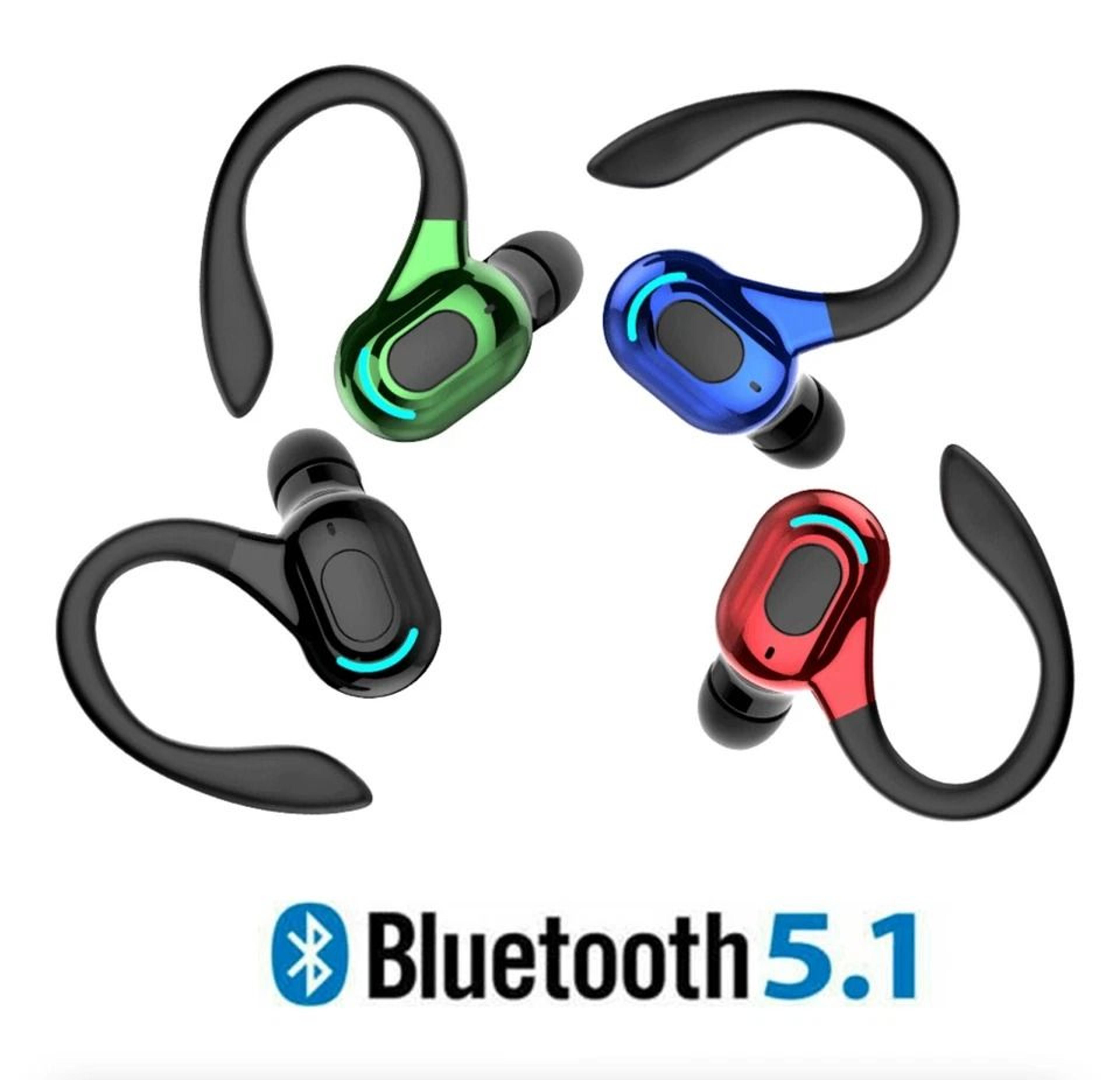 Bluetooth Wireless Earbuds Stereo Headphones With Ear Hook For HD Sound  Noise Cancellation 5