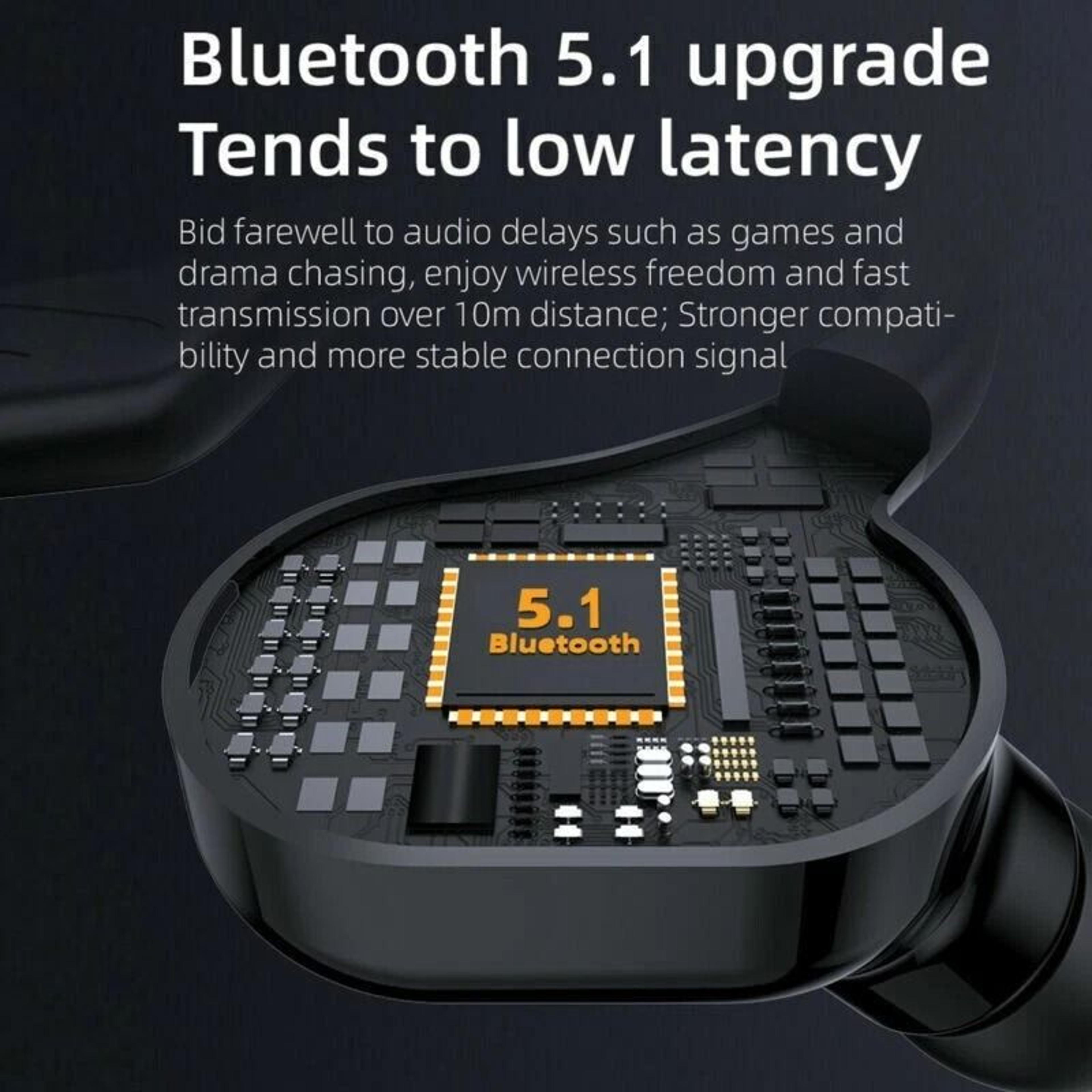 Bluetooth Wireless Earbuds Stereo Headphones With Ear Hook For HD Sound  Noise Cancellation 1
