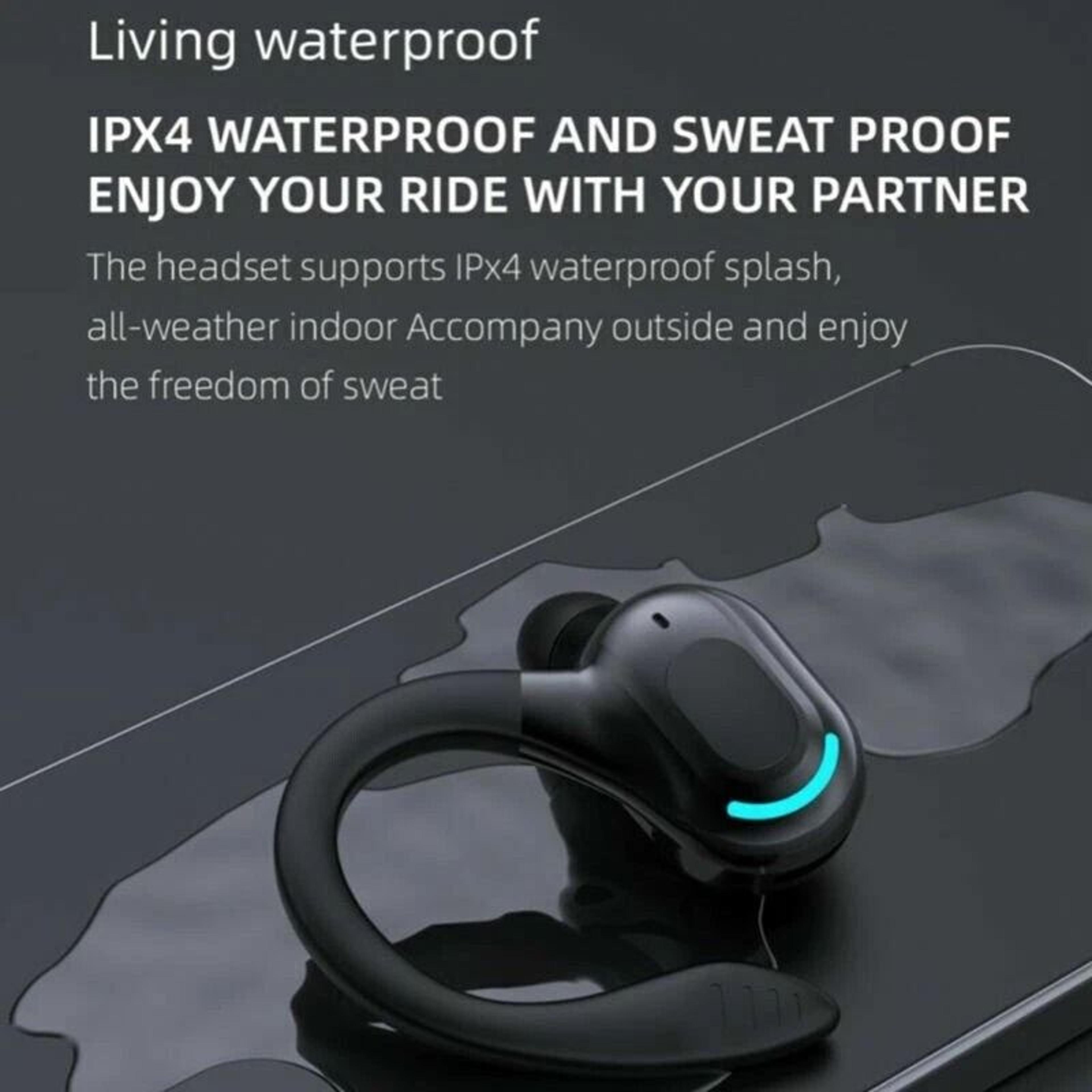 Bluetooth Wireless Earbuds Stereo Headphones With Ear Hook For HD Sound  Noise Cancellation 2