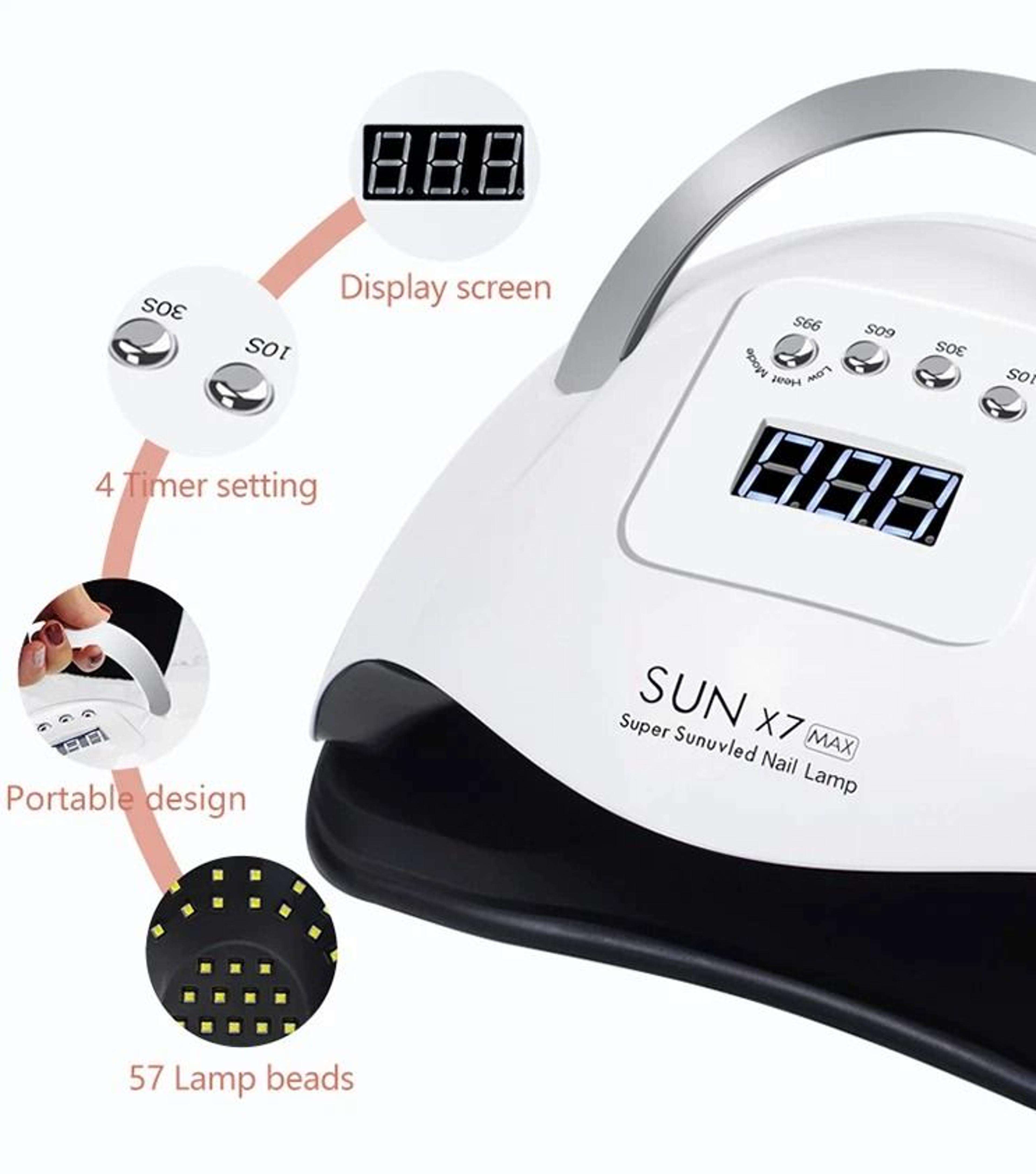 Nail Dryer UV LED Lamp For Gel Polish Curing Electric Manicure Machine 5