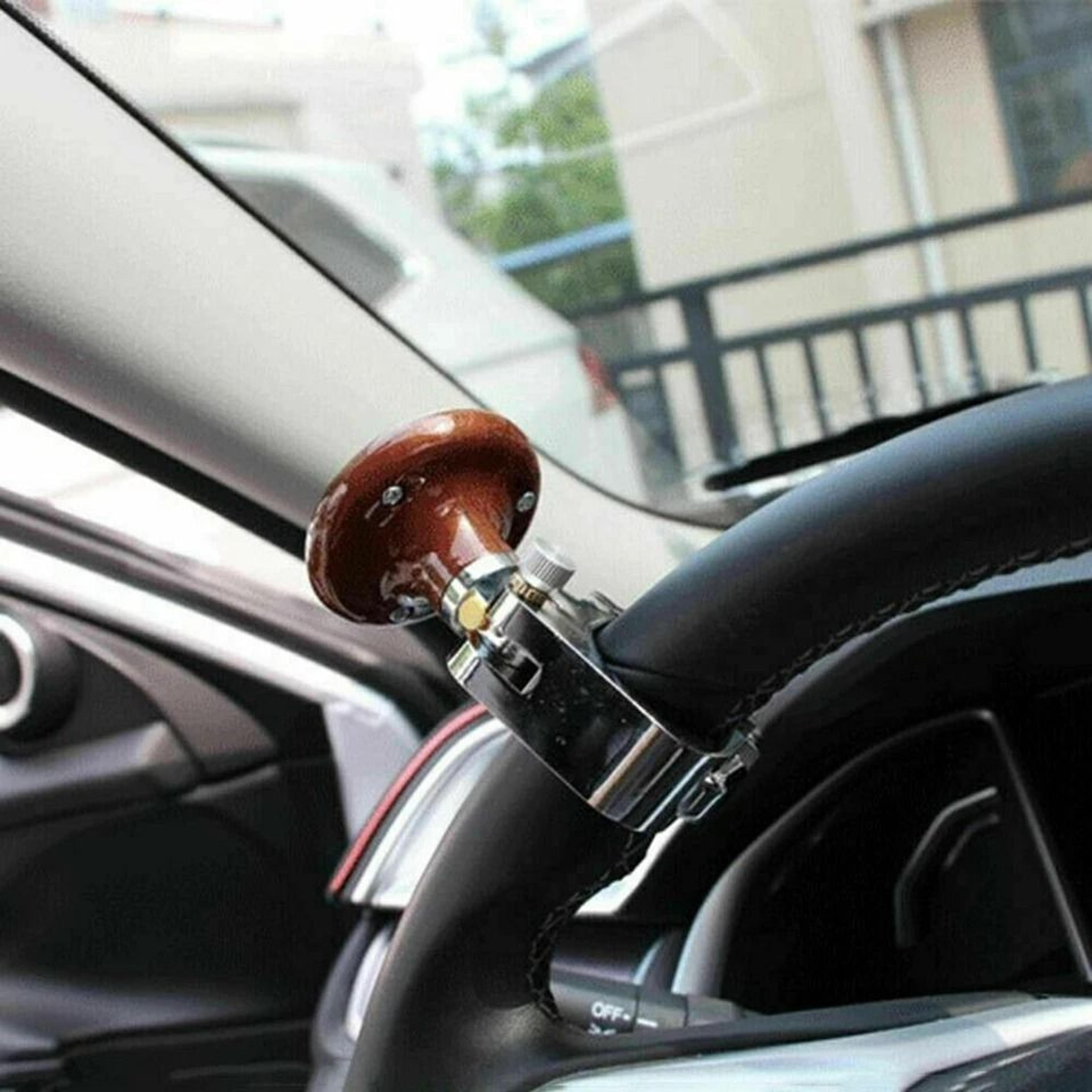 heavy duty steering wheel spinner knob universal handle for cars, trucks & more