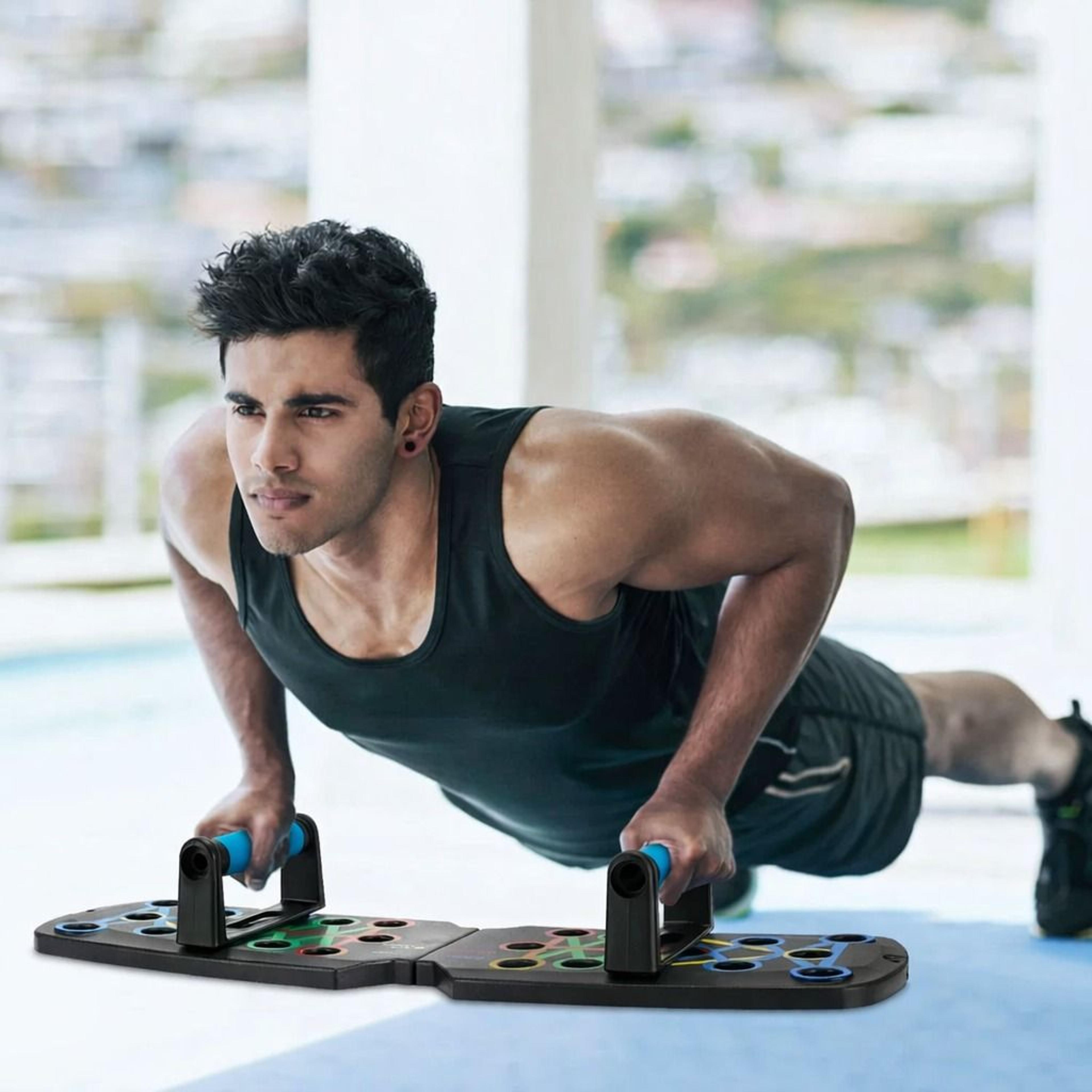 push up rack board system for home gym multifunctional fitness workout & strength training