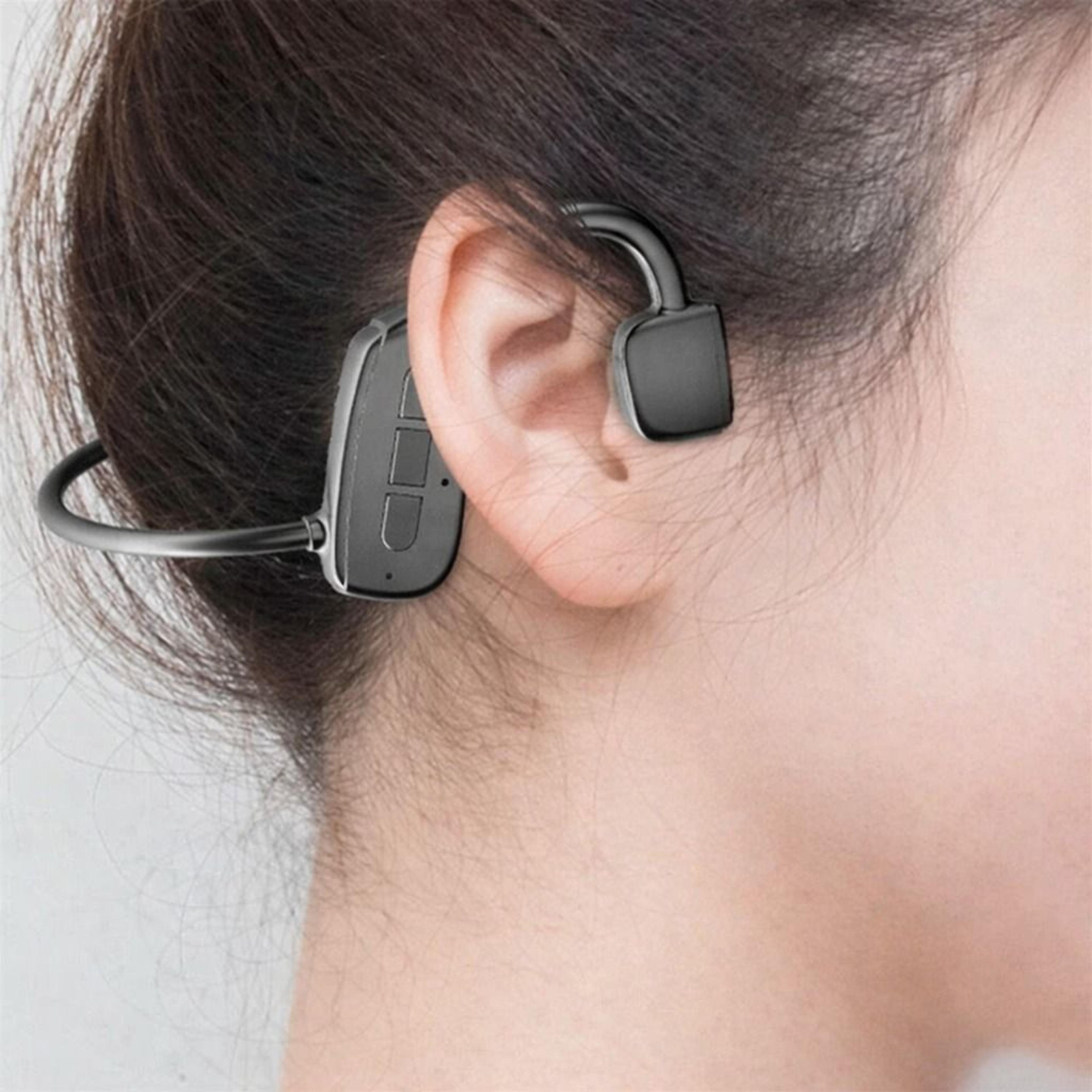 bone conduction headphones bluetooth wireless headset for outdoor sports waterproof ergonomic earbuds