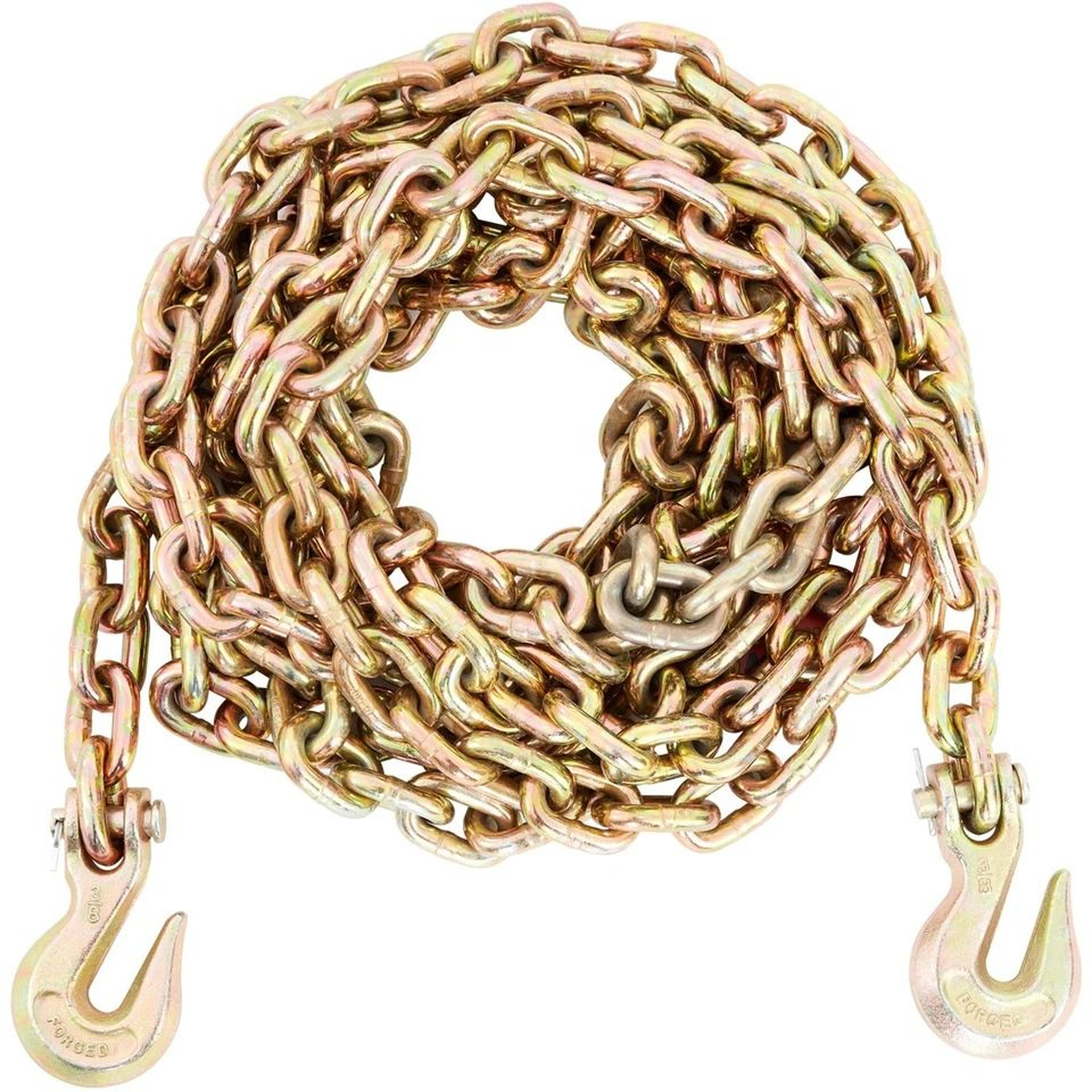 heavy duty transport chain binder chain with grab hooks