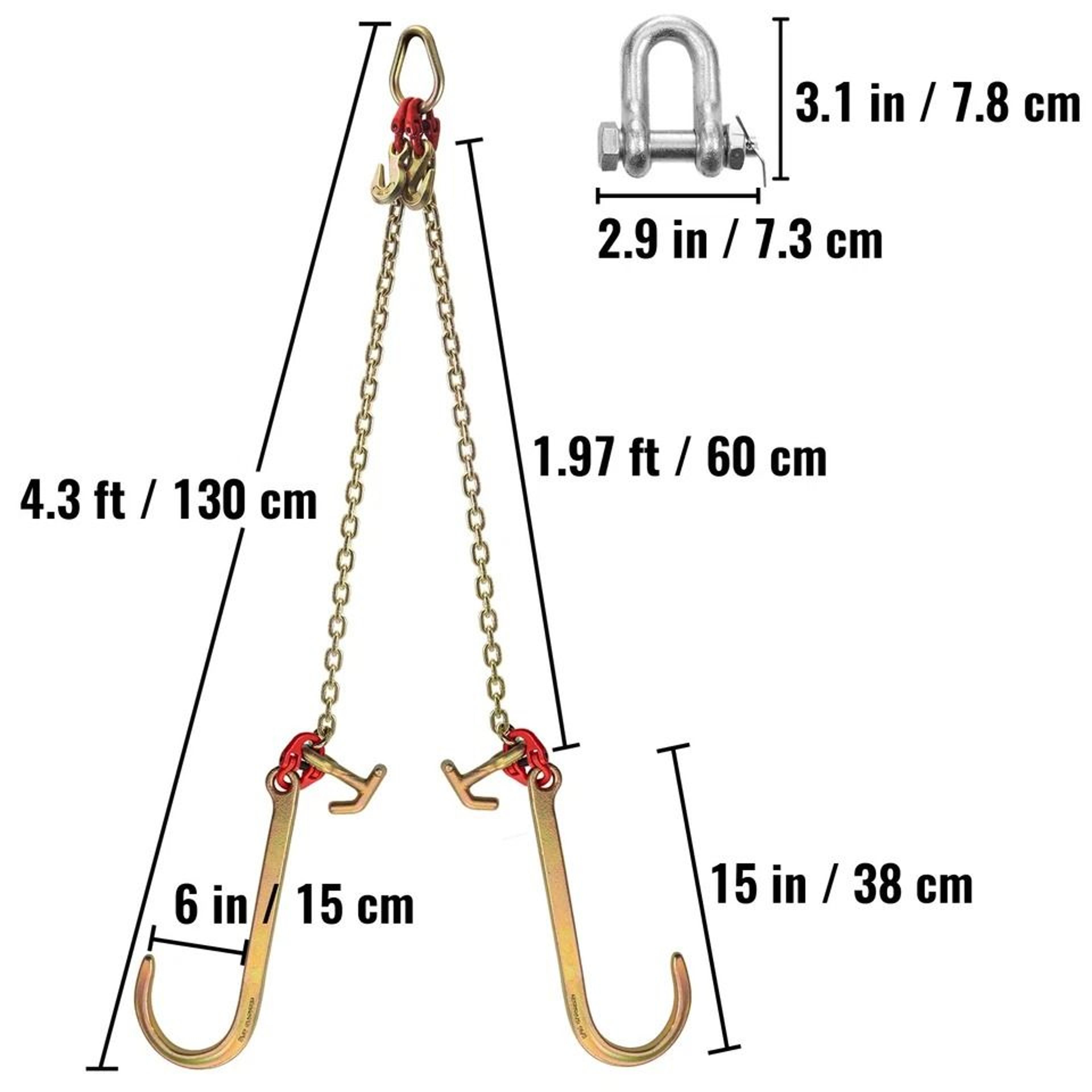 Heavy Duty Tow Chain Grab Hook For Wrecker Trucks 3