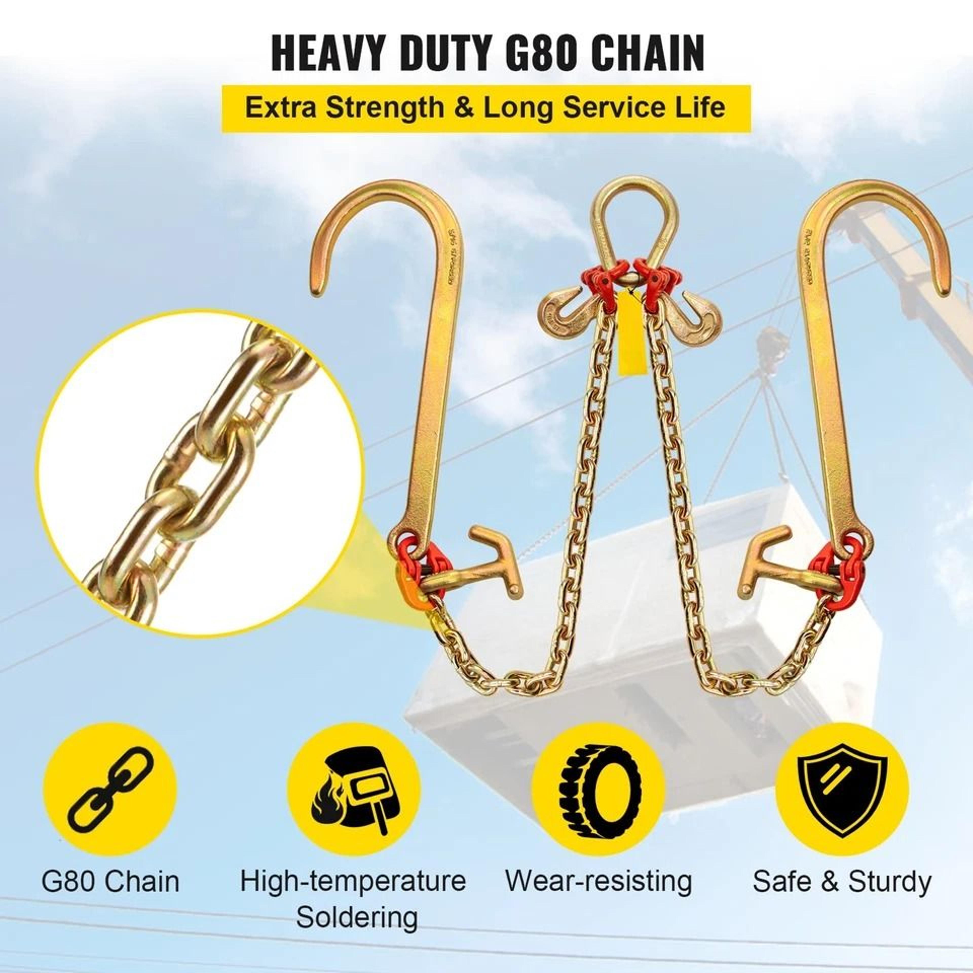 Heavy Duty Tow Chain Grab Hook For Wrecker Trucks 4