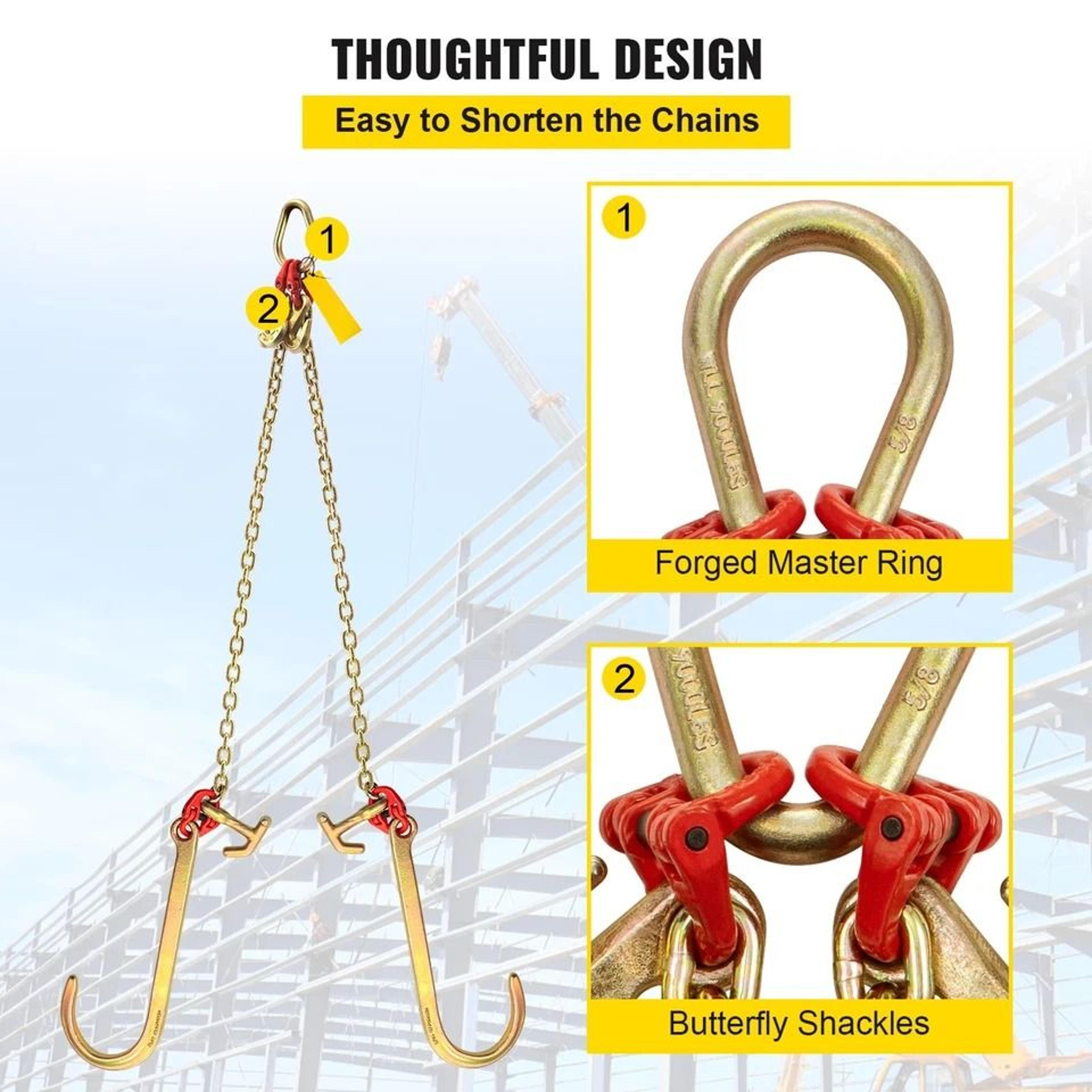 Heavy Duty Tow Chain Grab Hook For Wrecker Trucks 6