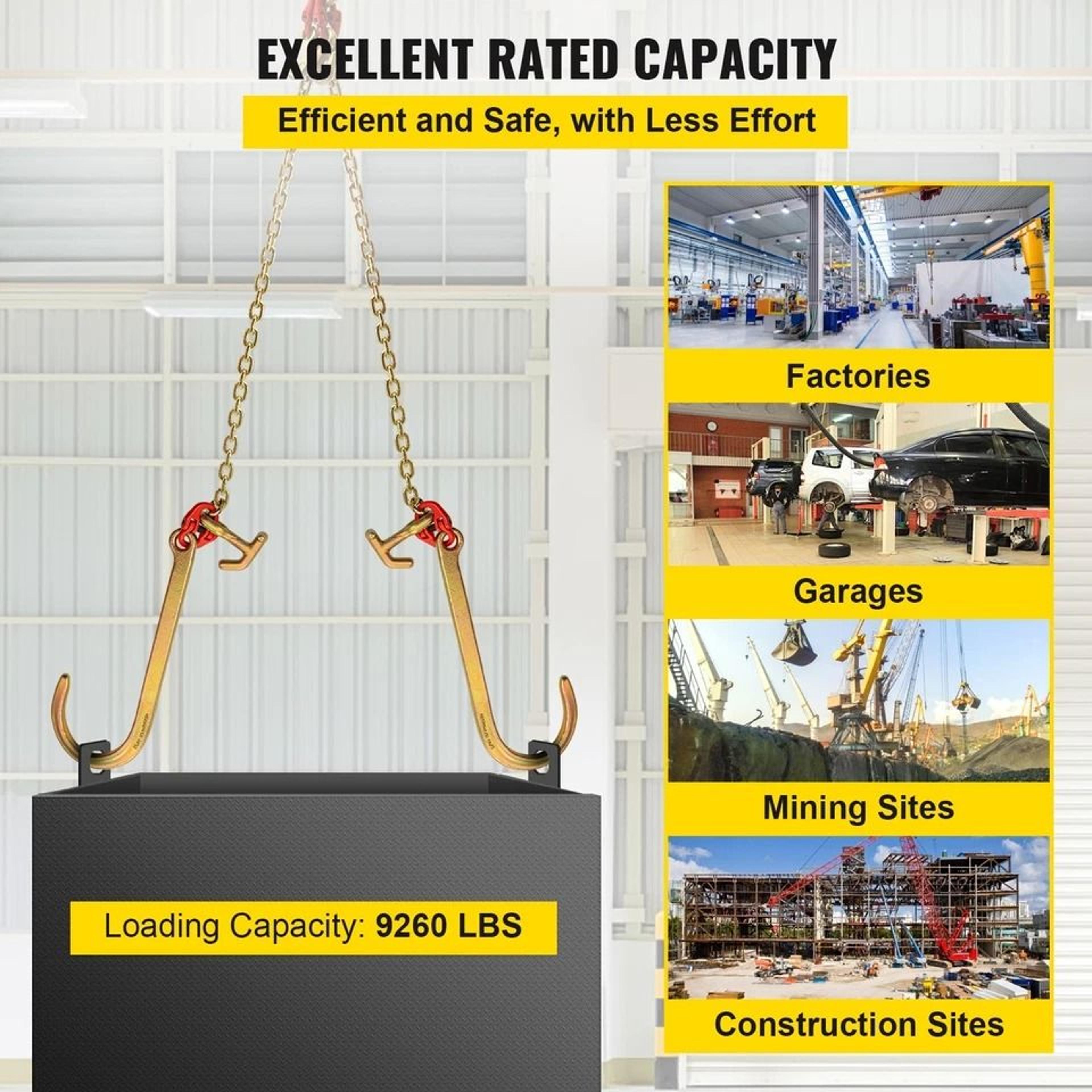 Heavy Duty Tow Chain Grab Hook For Wrecker Trucks 7