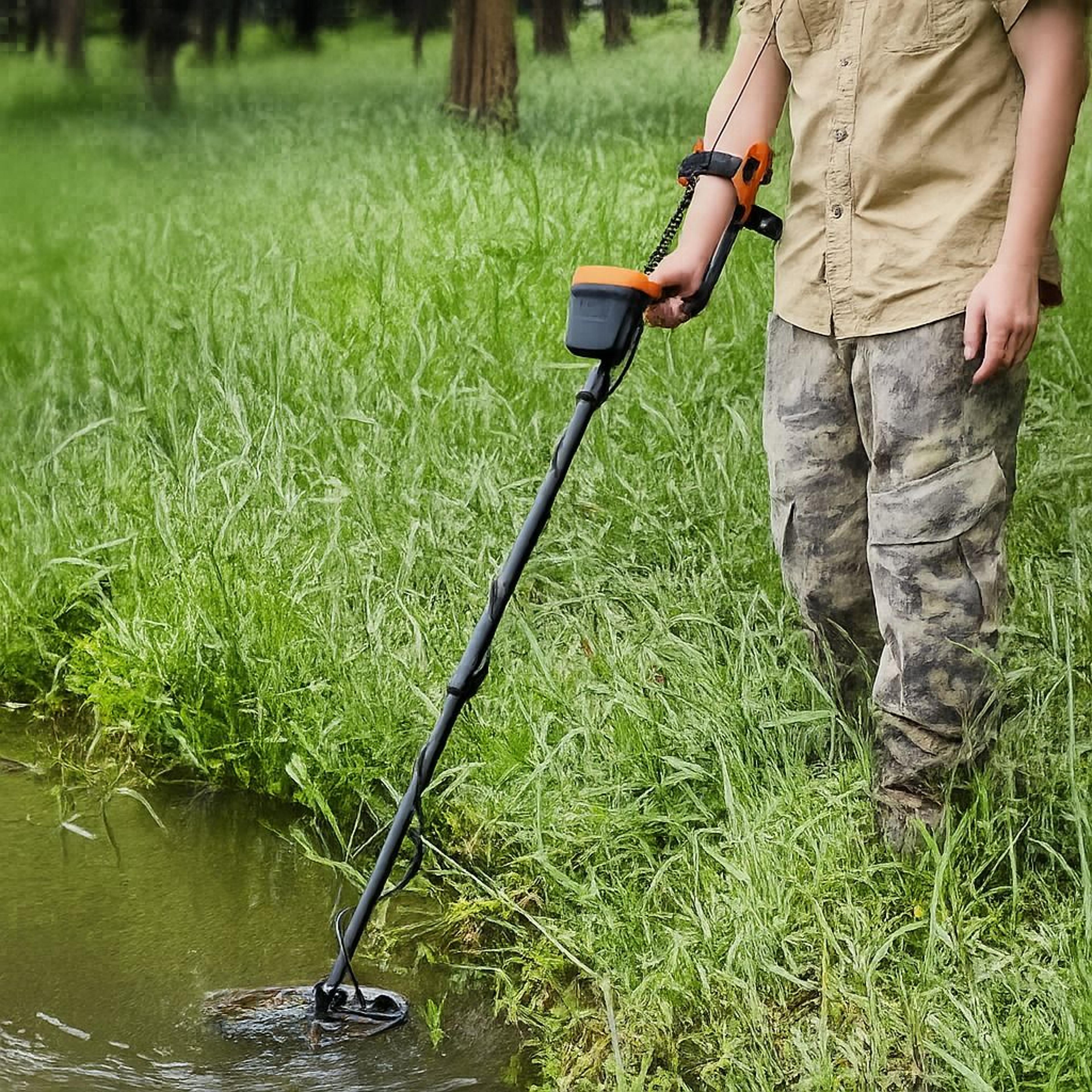 lcd metal detector for adults professional gold detector with waterproof coil for treasure hunting