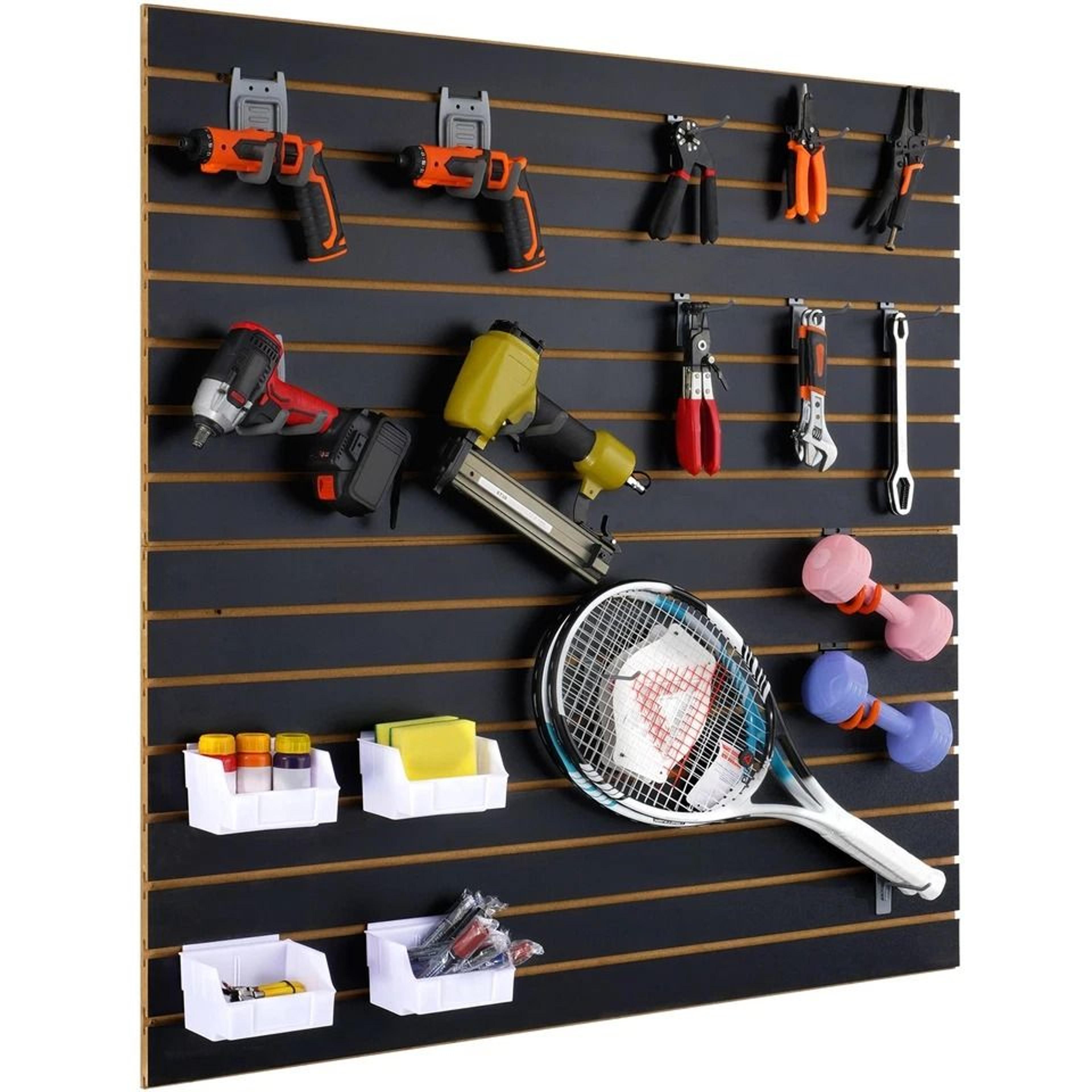 Slatwall Panel Storage Organizer Ideal For Garage  Workshop 1