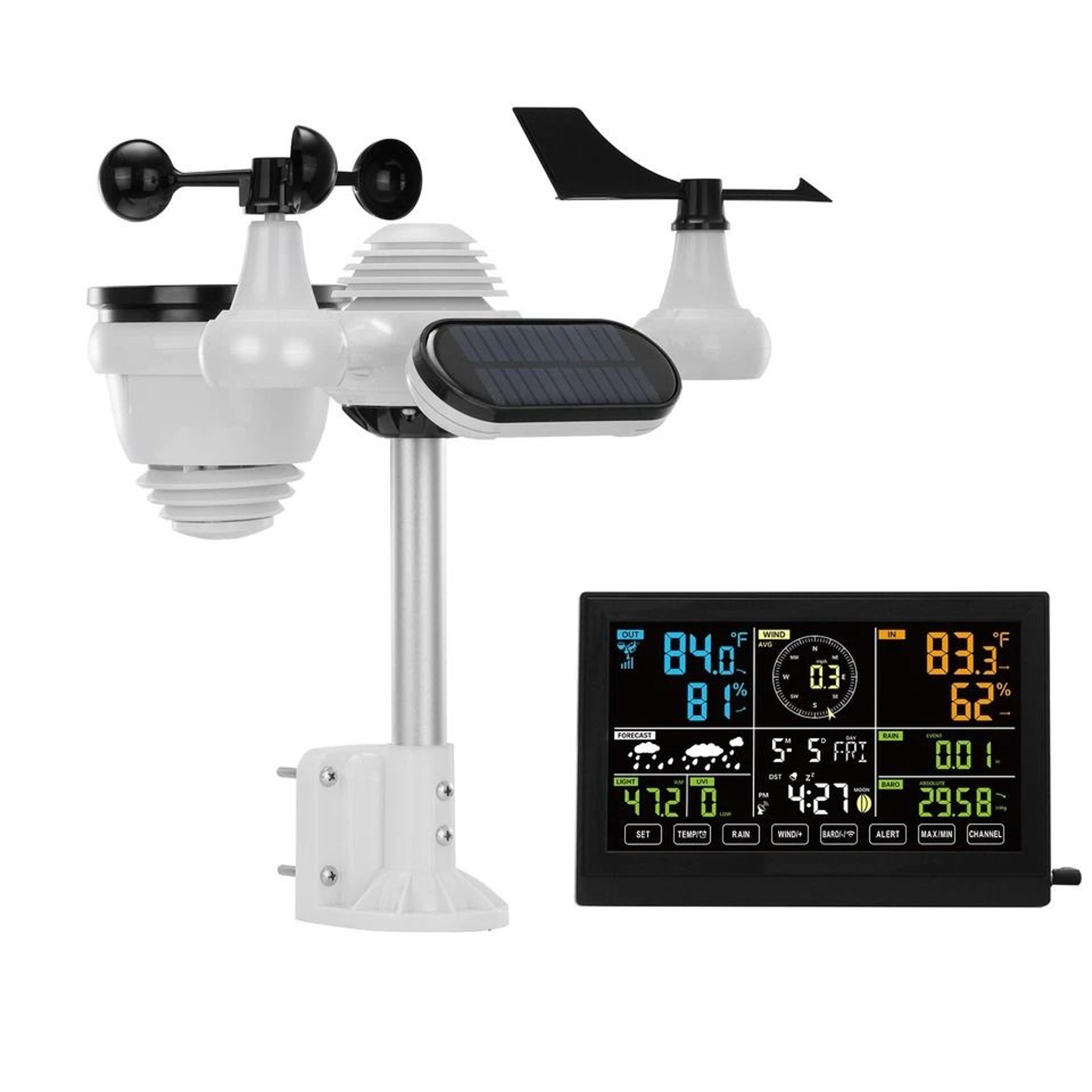 wireless weather station for indoor & outdoor monitoring no wi-fi