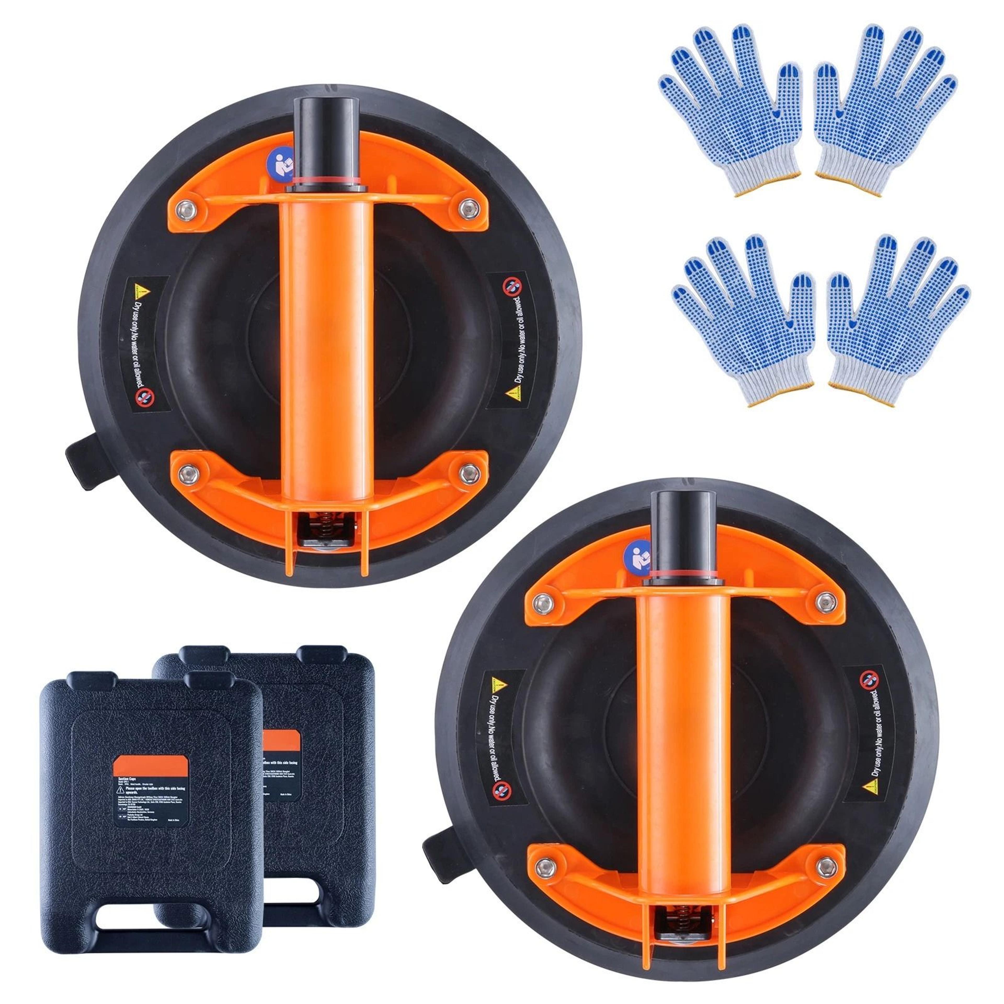 Vacuum Suction Cup Glass Lifter With ABS Handle  PP Box Heavy Duty Lifter For Glass  Tile Handling 6