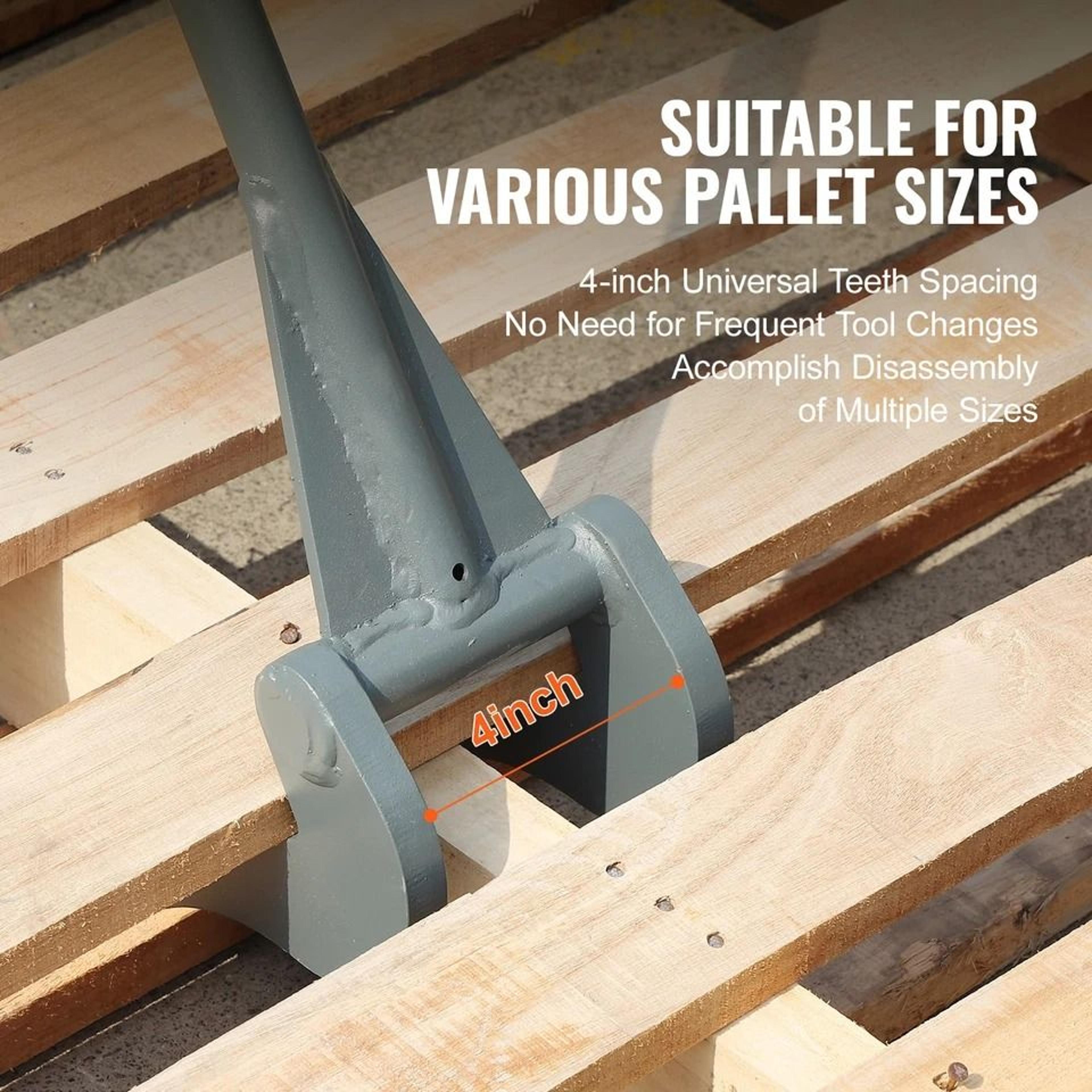 Pallet Buster Deck Wrecker Pallet Tool Handle For Fast Board Removal 5