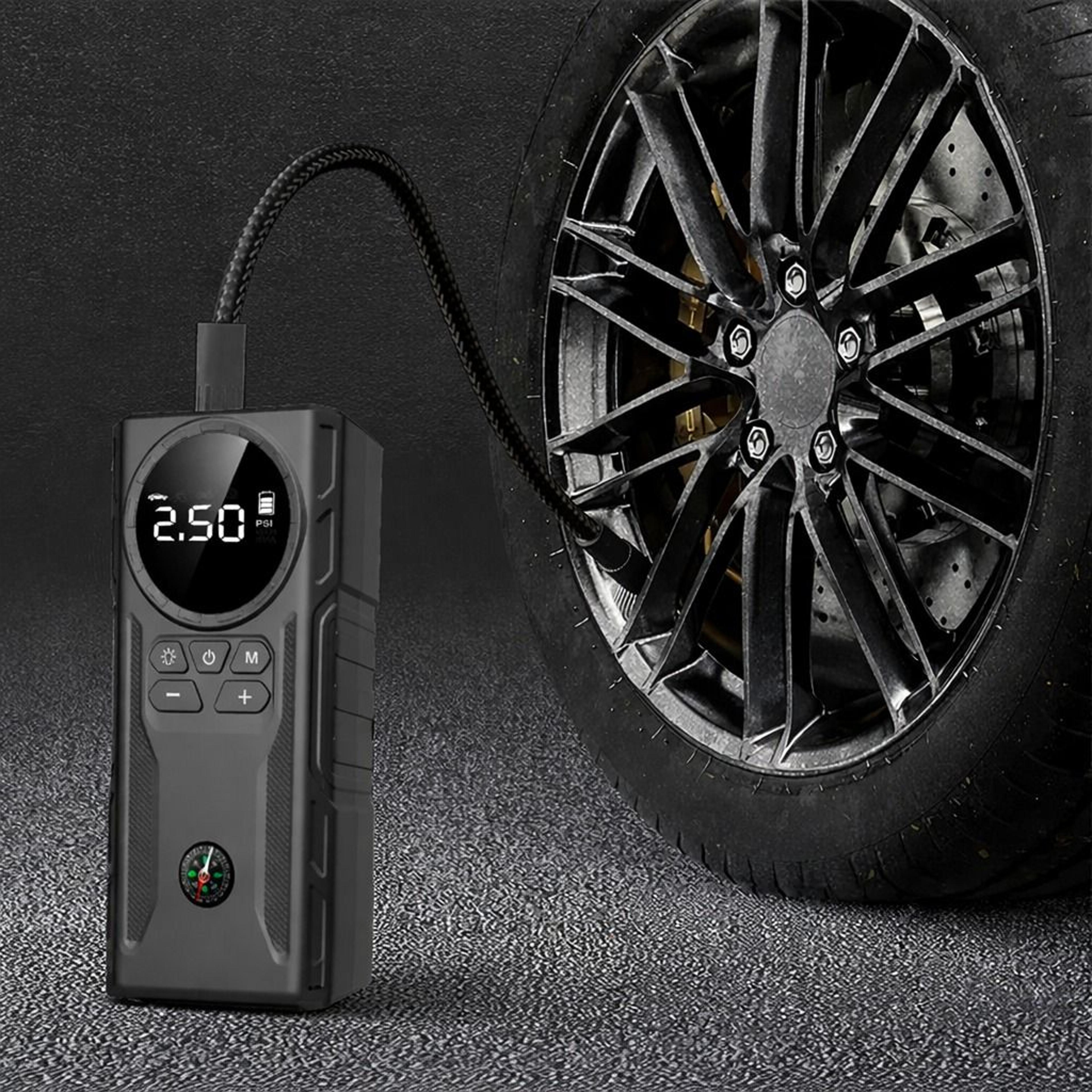 car jump starter booster jumper box power bank battery charger & air pump