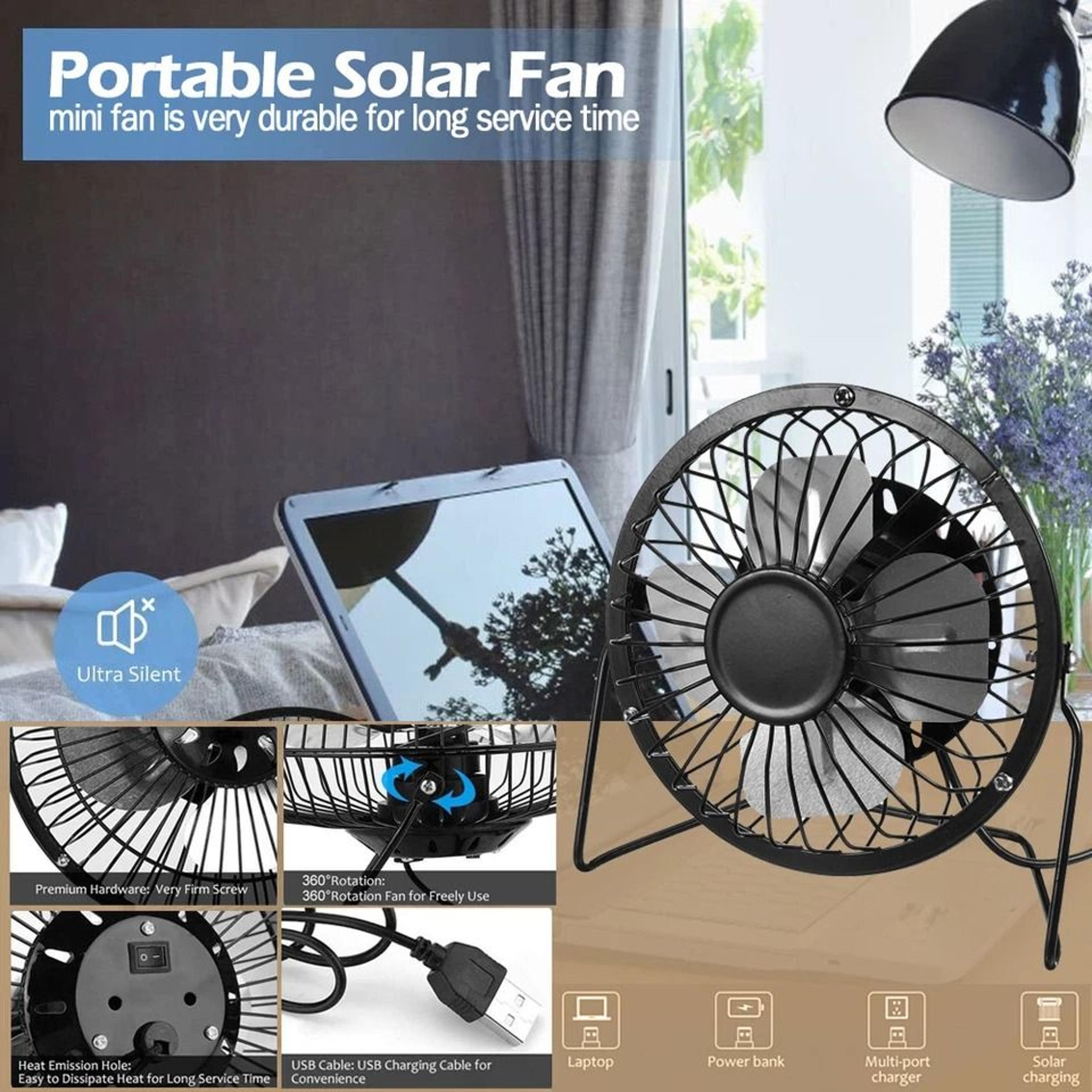 Solar Powered Fan For Greenhouses Pets And Chicken Houses Portable Mini Ventilator 10