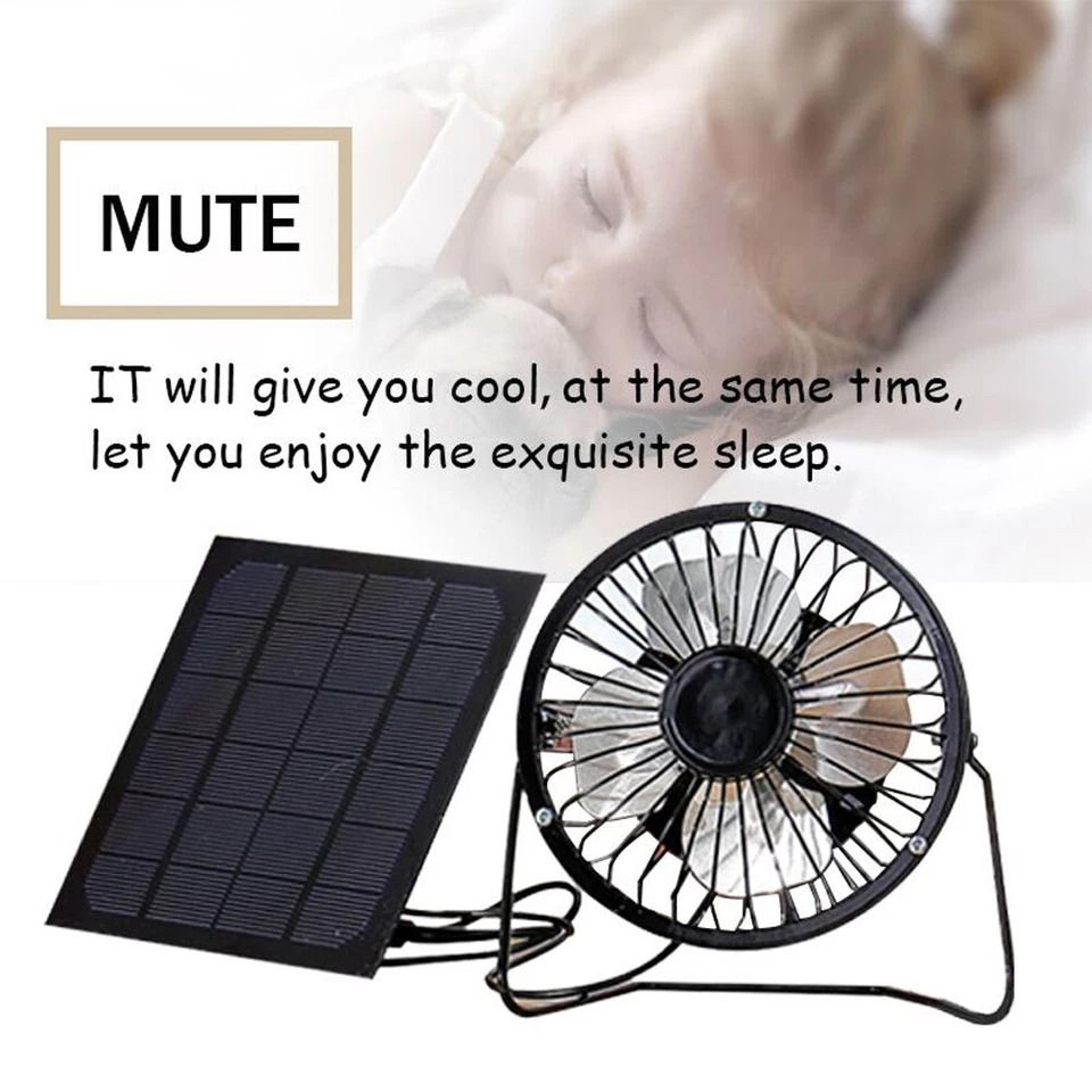 Solar Powered Fan For Greenhouses Pets And Chicken Houses Portable Mini Ventilator 7