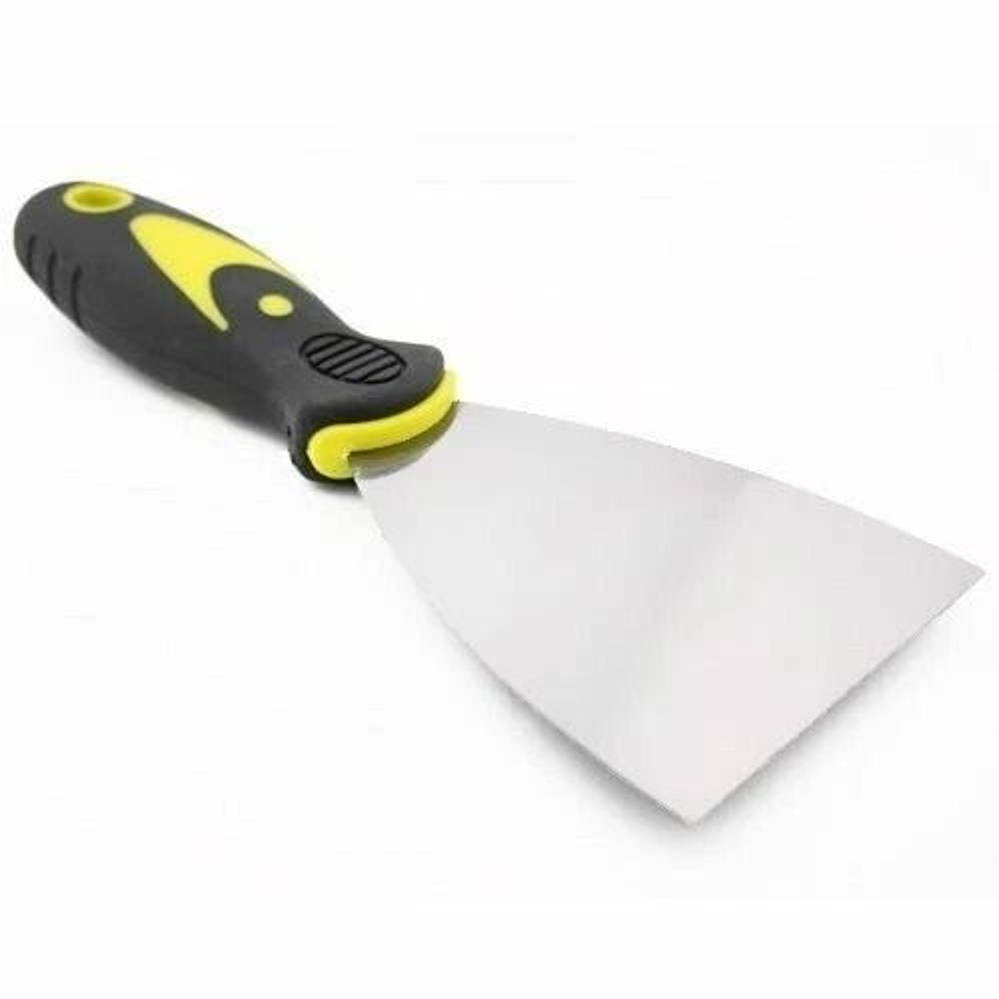 steel flexible scraper putty knife with rubber handle drywall joint tool for smooth finishes