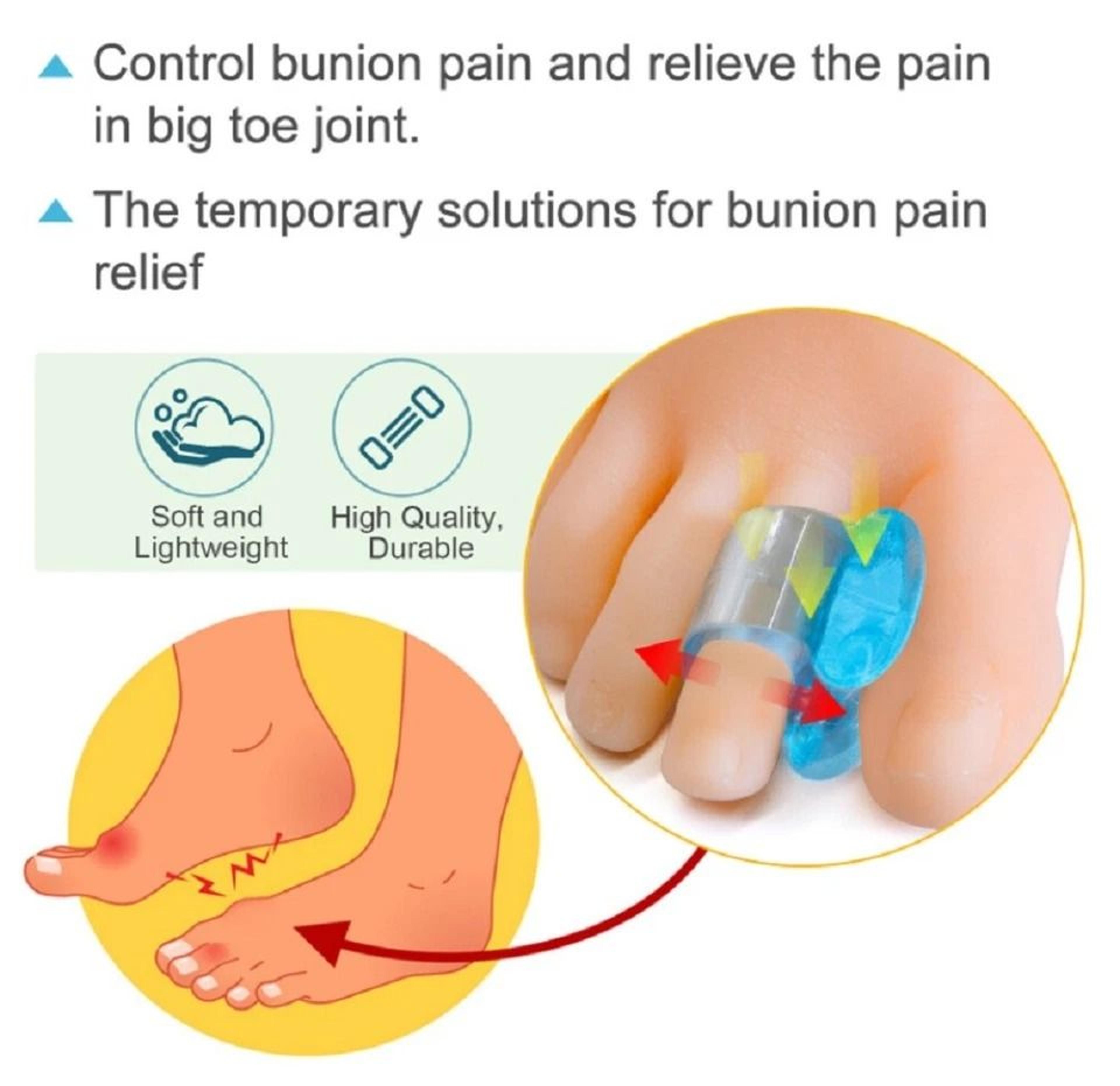 Silicone Gel Bunion Corrector  Toe Separator For Pain Relief Orthotic Spacer For Comfort 0