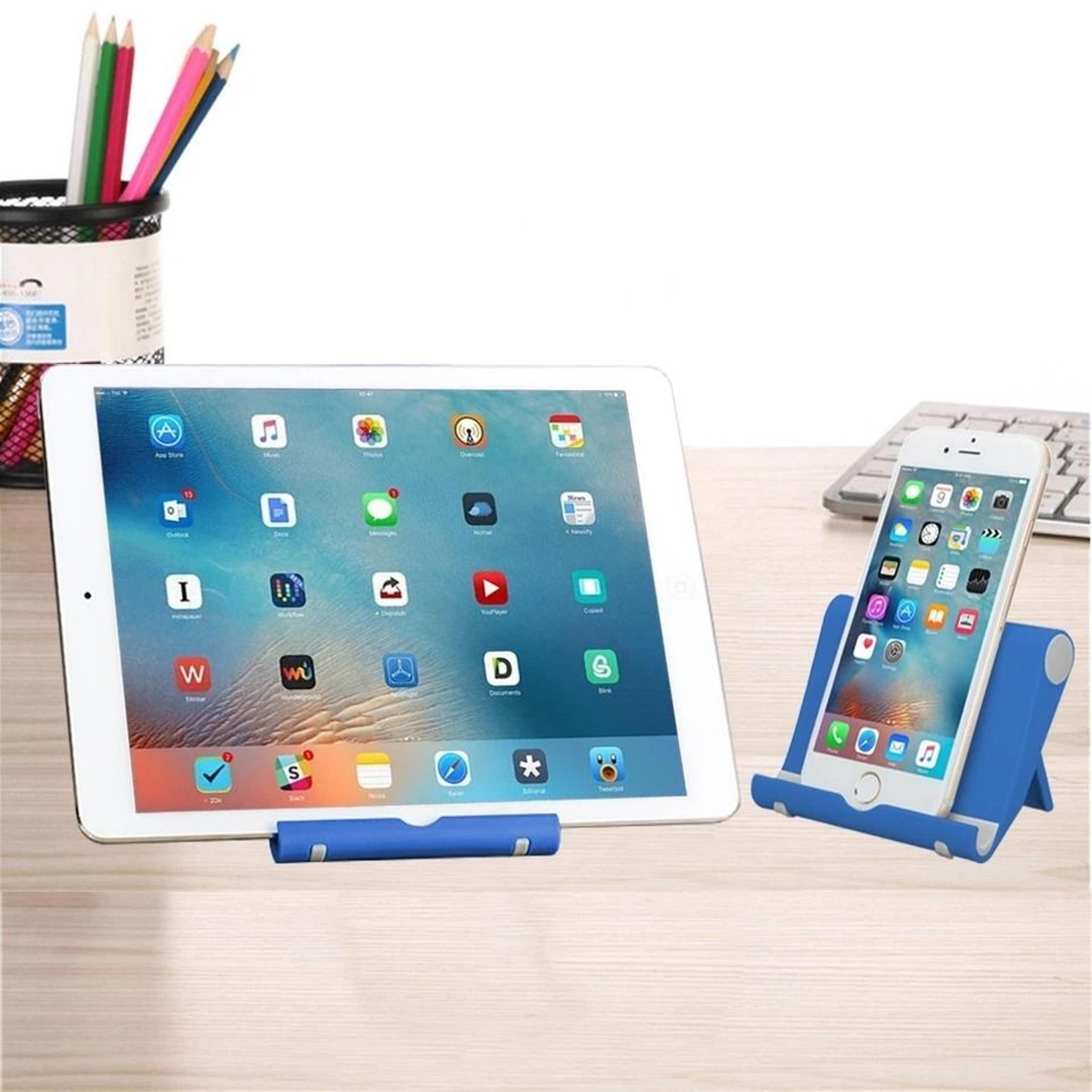 universal foldable phone stand holder cradle for phones & tablets adjustable desk mount stand