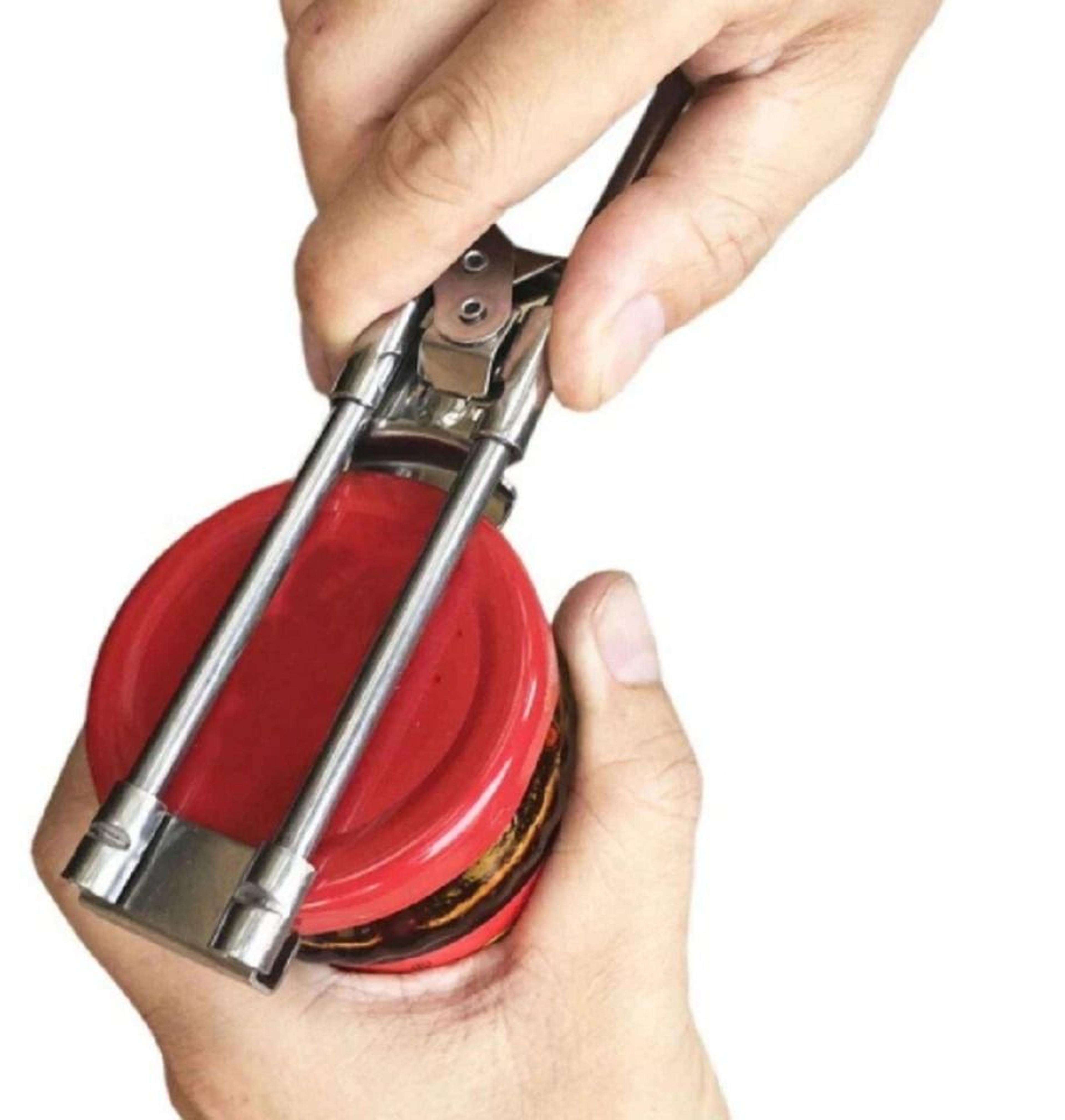 stainless steel can opener & adjustable jar lid gripper multifunction kitchen tool