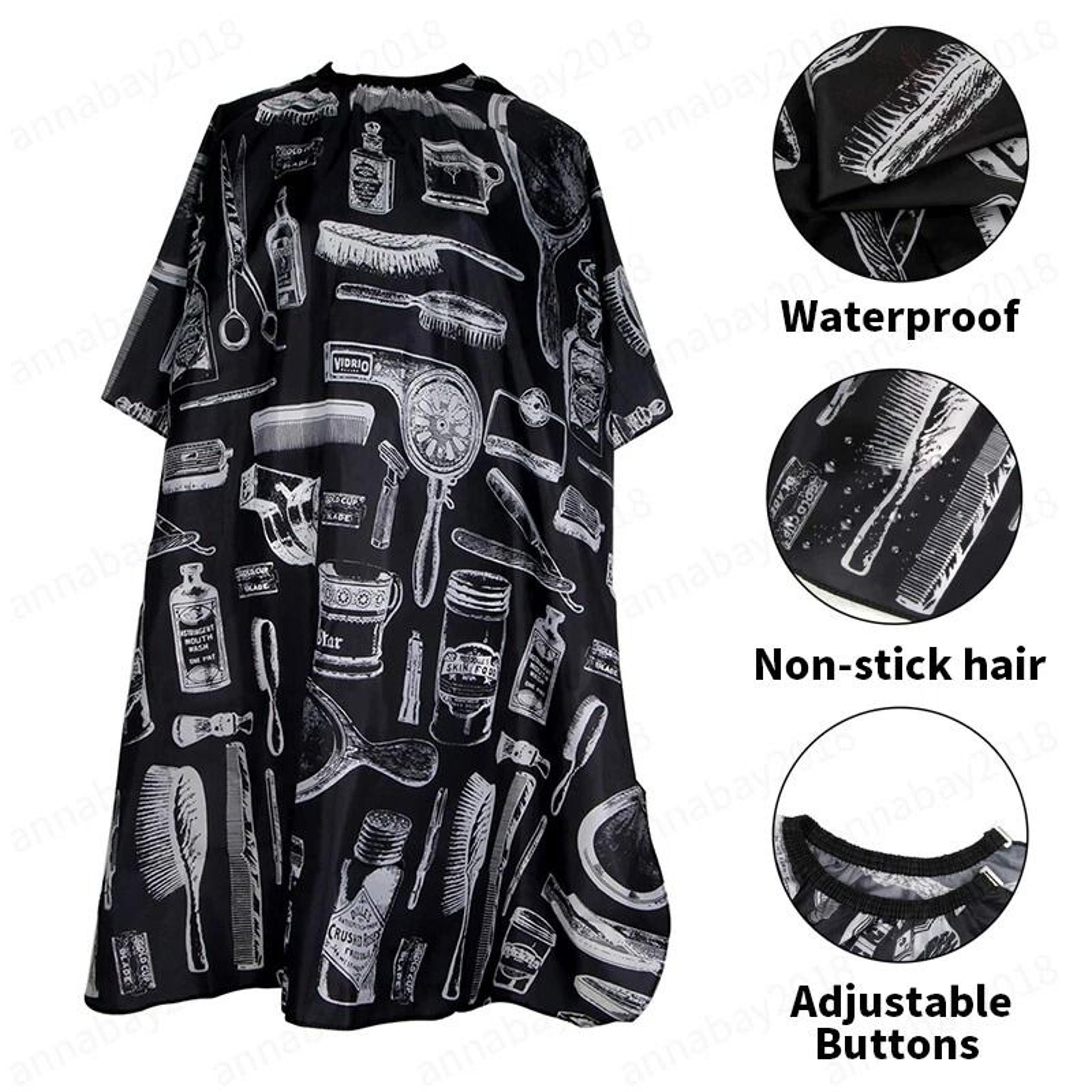 Durable Waterproof Salon Hair Cutting Cape Premium Barber Cloth Apron For Hairdressers Adjustable   7