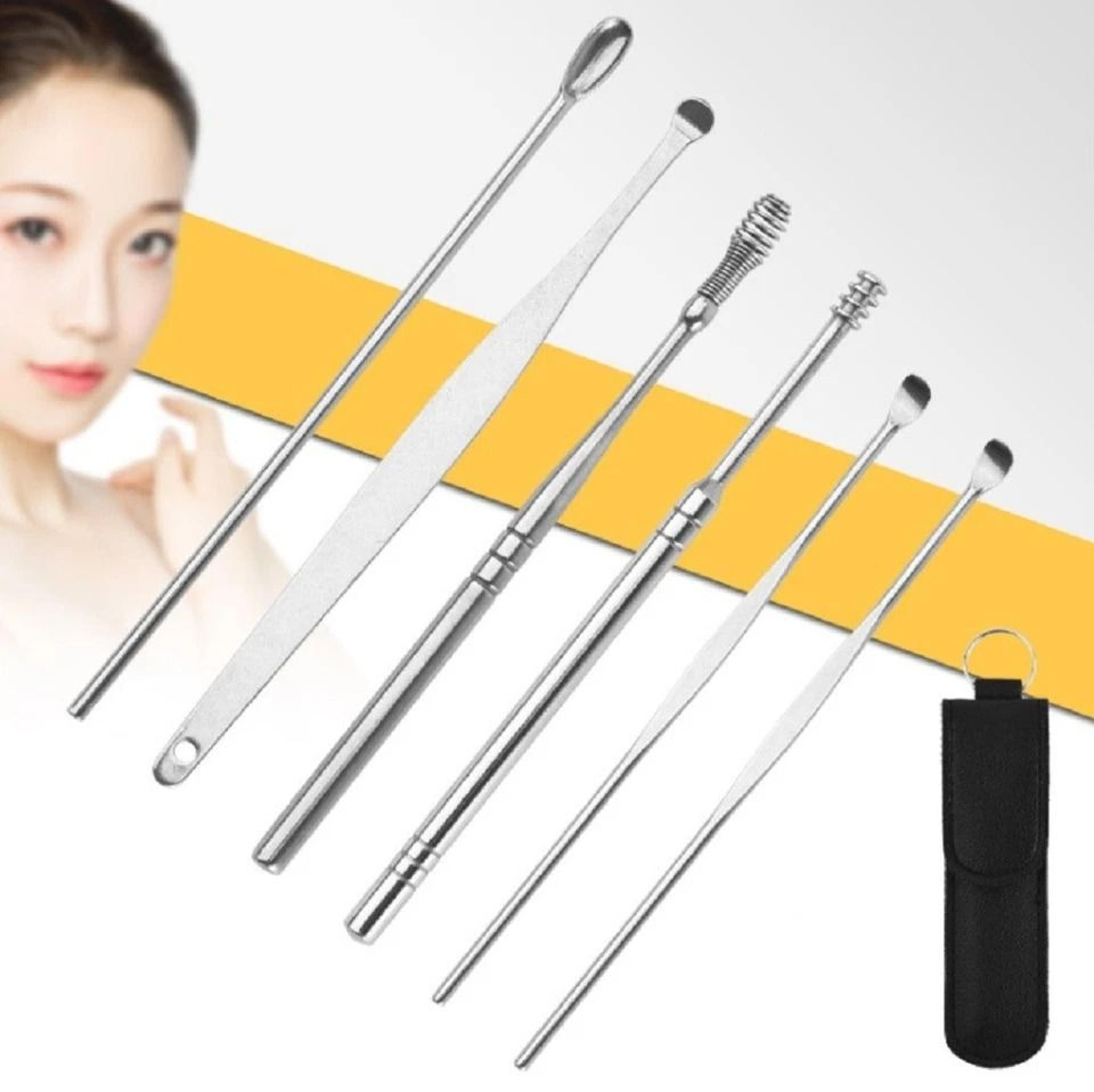 q grip ear wax remover kit spiral ear picker spoon reusable ear cleaner for safe and easy ear care