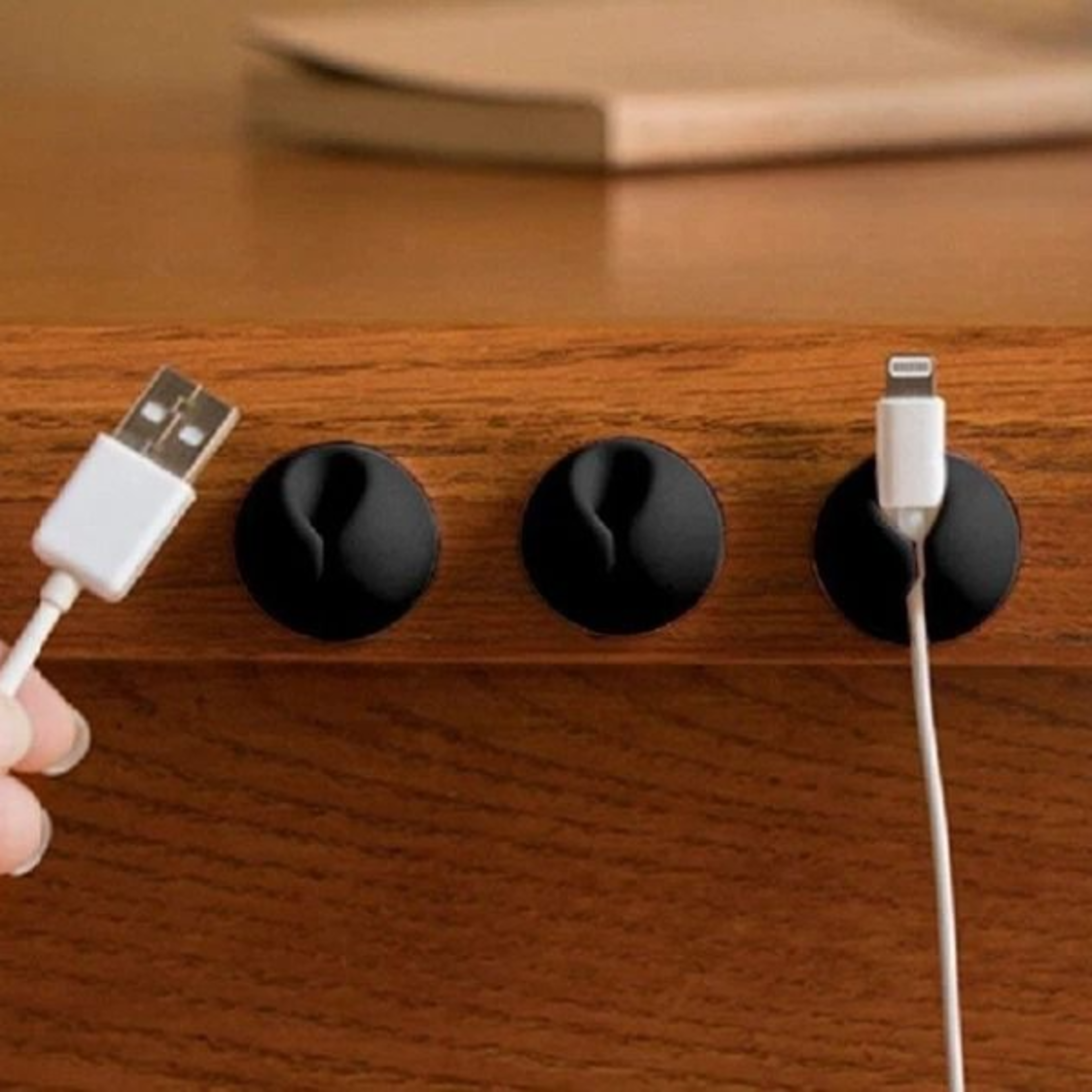 cable organizer reel set for desk, charger cord winder clips, wire holders