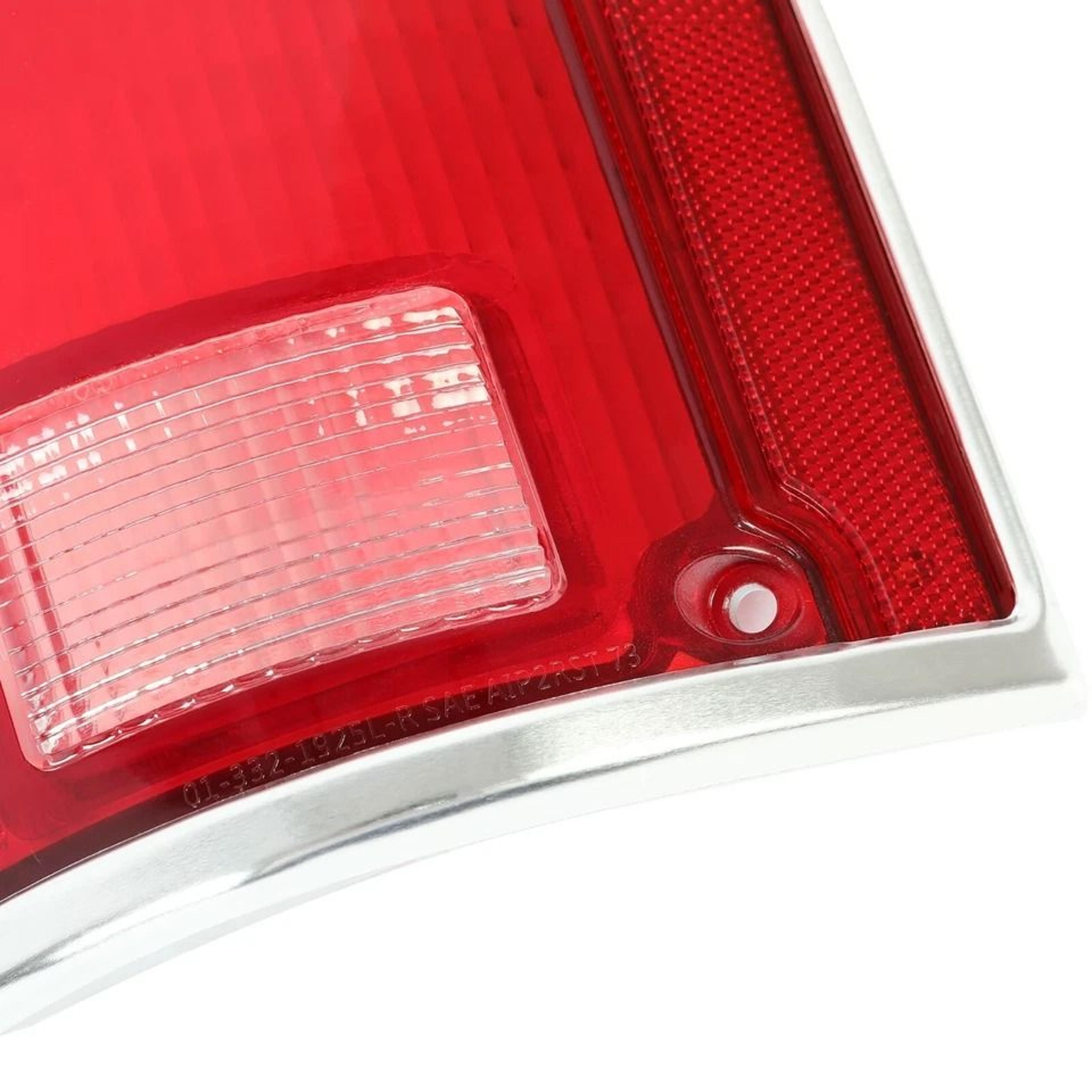 Chrome Tail Lights With Bezel Pair 1