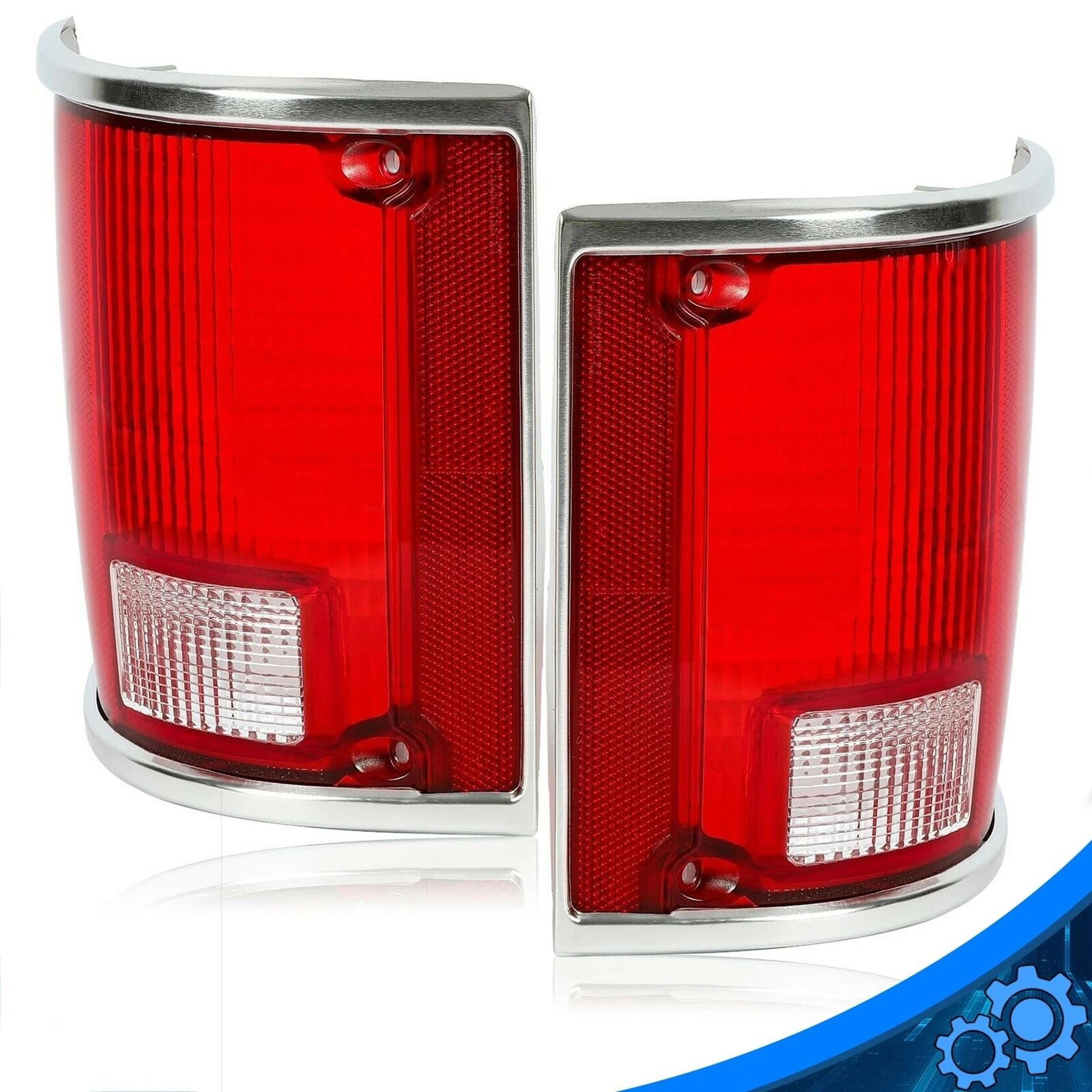 Chrome Tail Lights With Bezel Pair 9