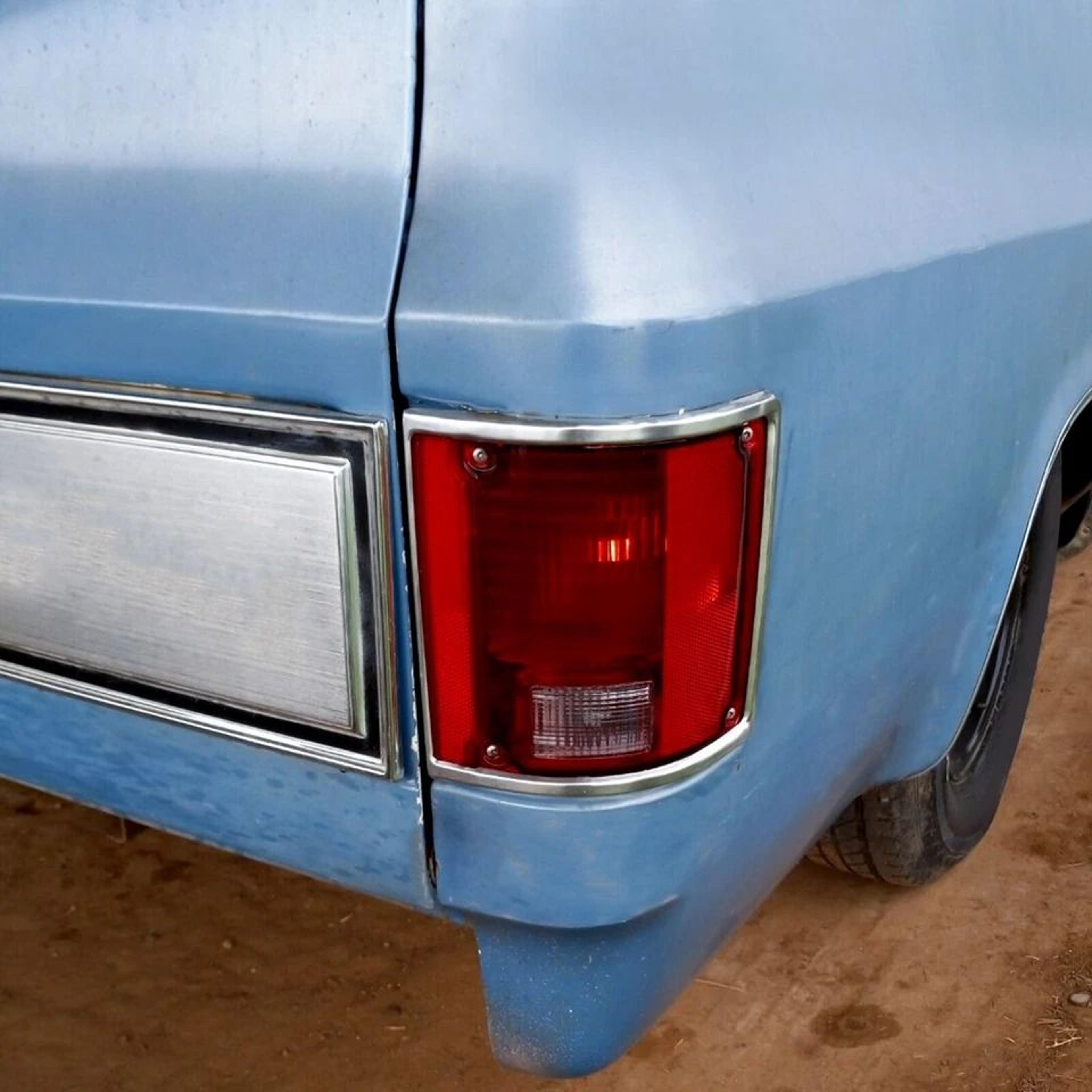 chrome tail lights with bezel pair