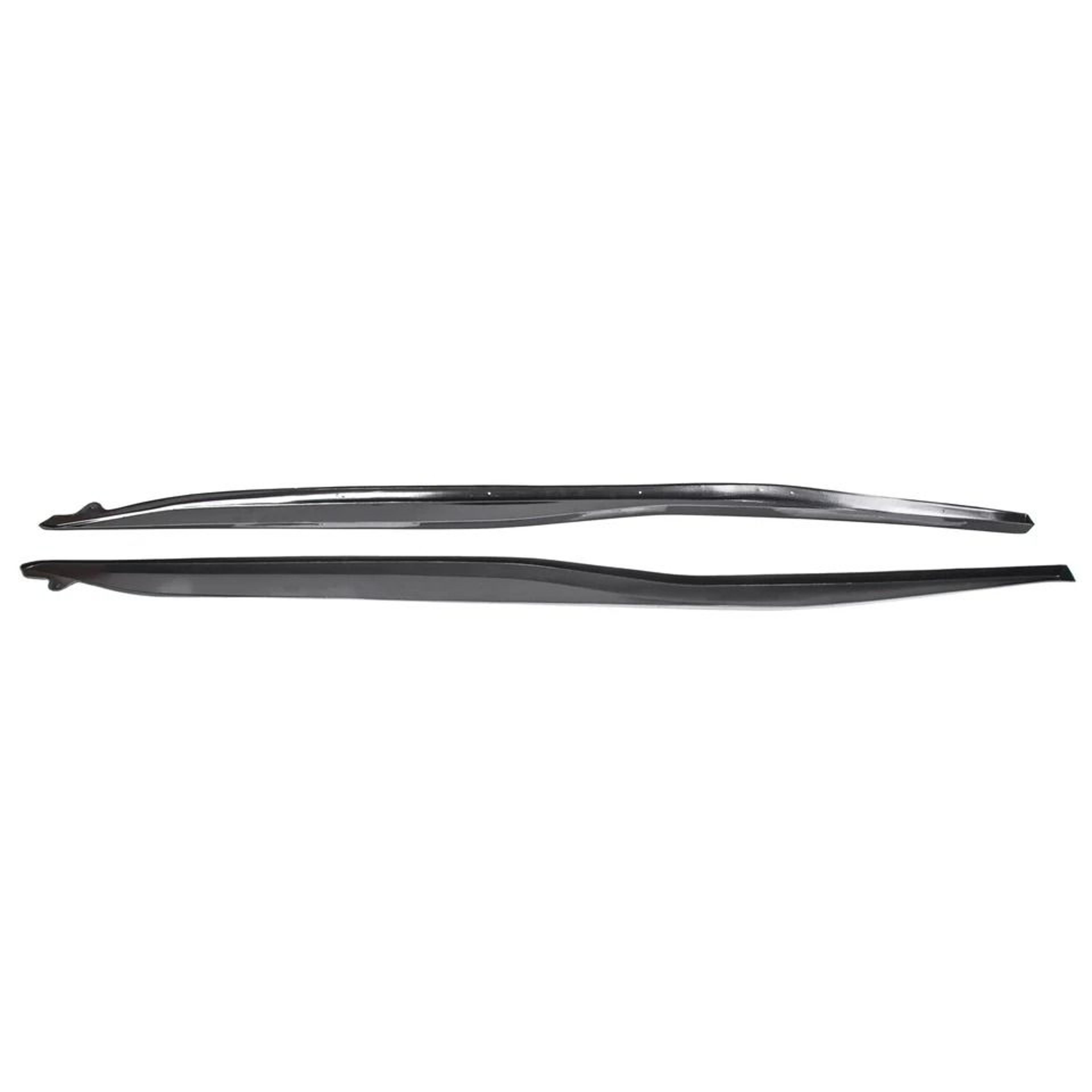 Black Z06 Style Side Skirt Extensions Splitter 6