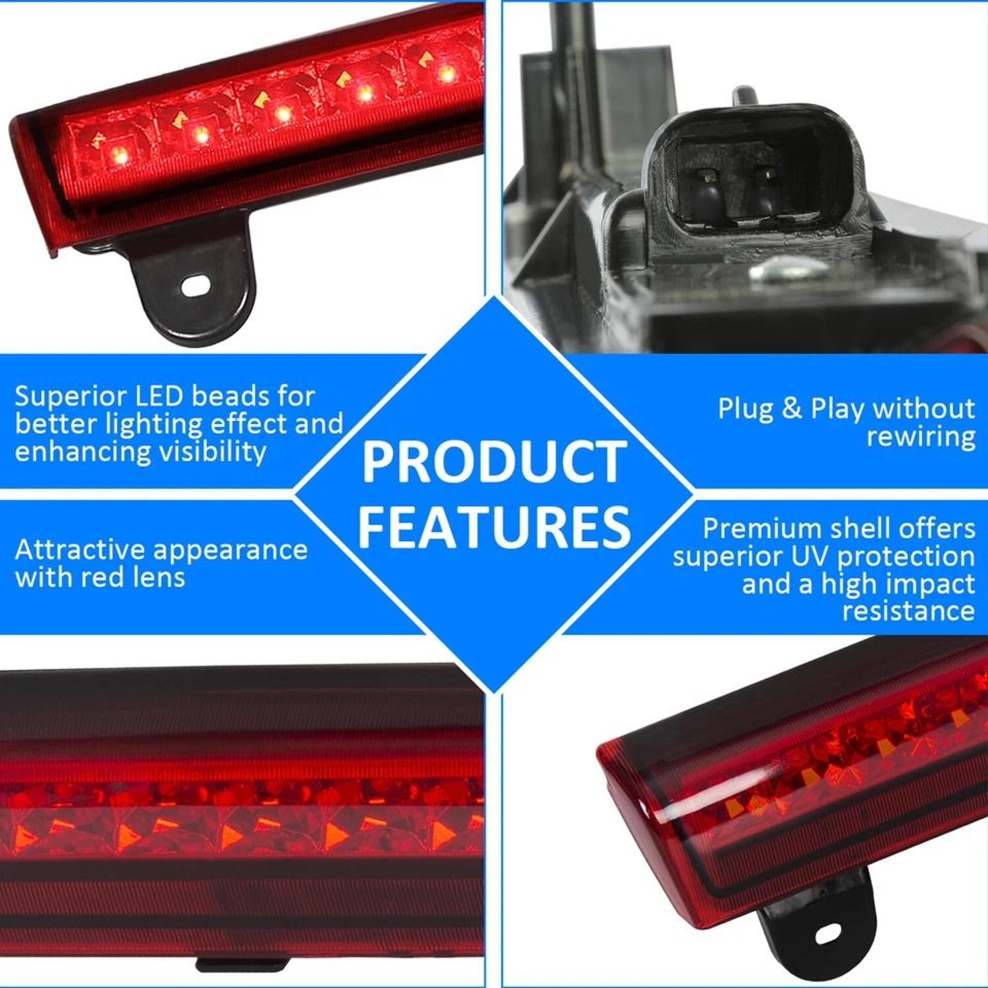 Premium LED Third High Mount Brake Light Replacement 15