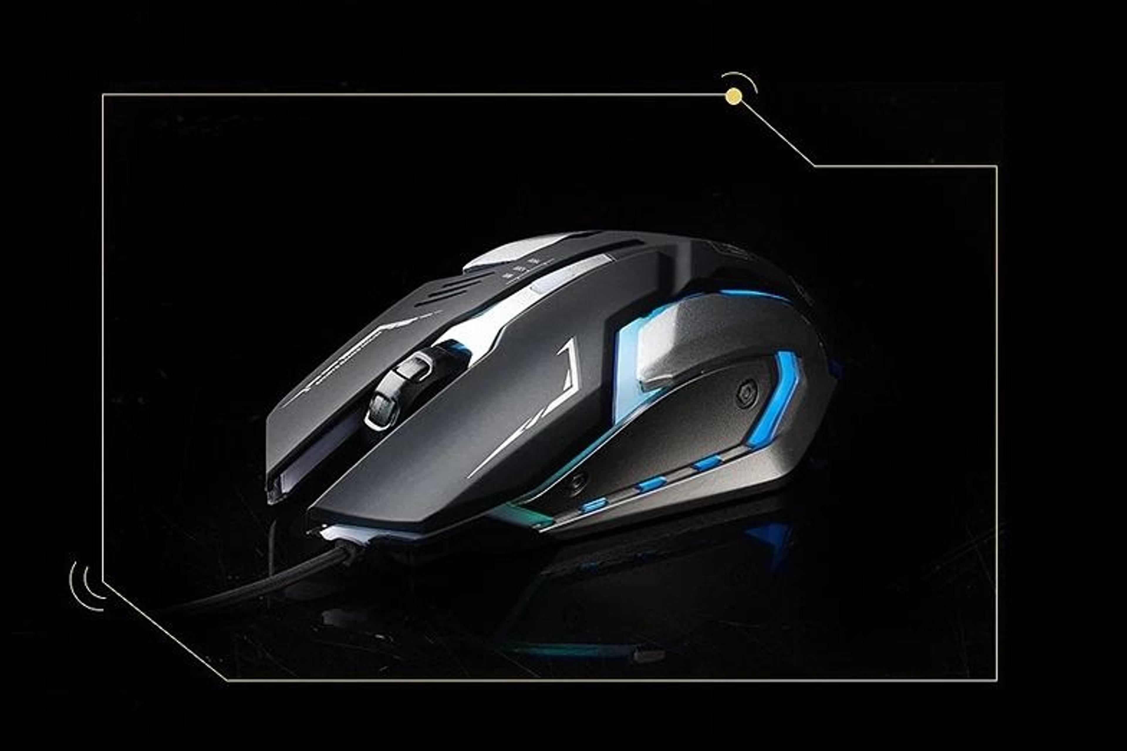 Gaming Mouse LED Breathing Fire Silent USB Wired For Laptop And PC 2