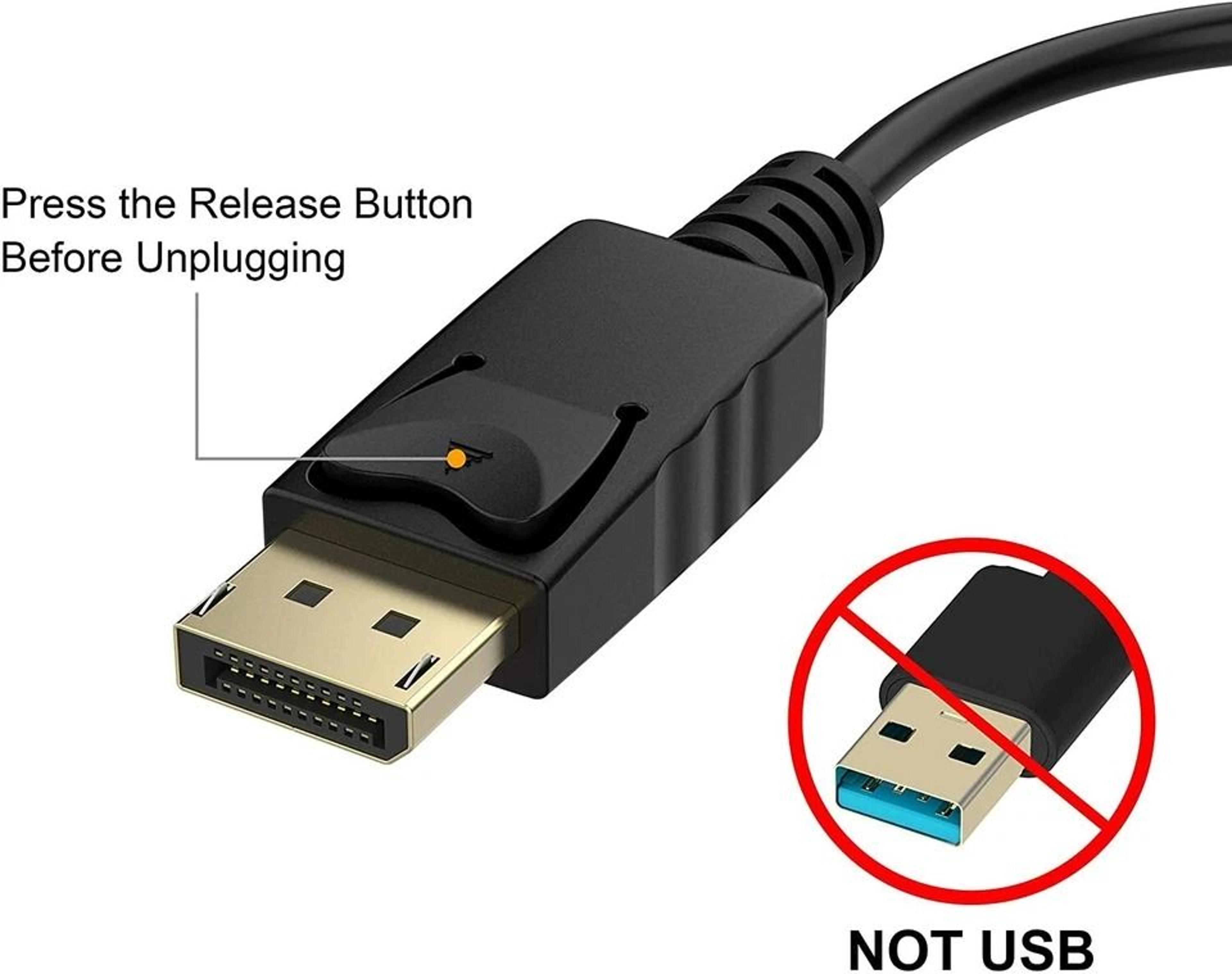 Display Port To HDMI Adapter Male To Female Converter For 1080p HD Video And Audio 5