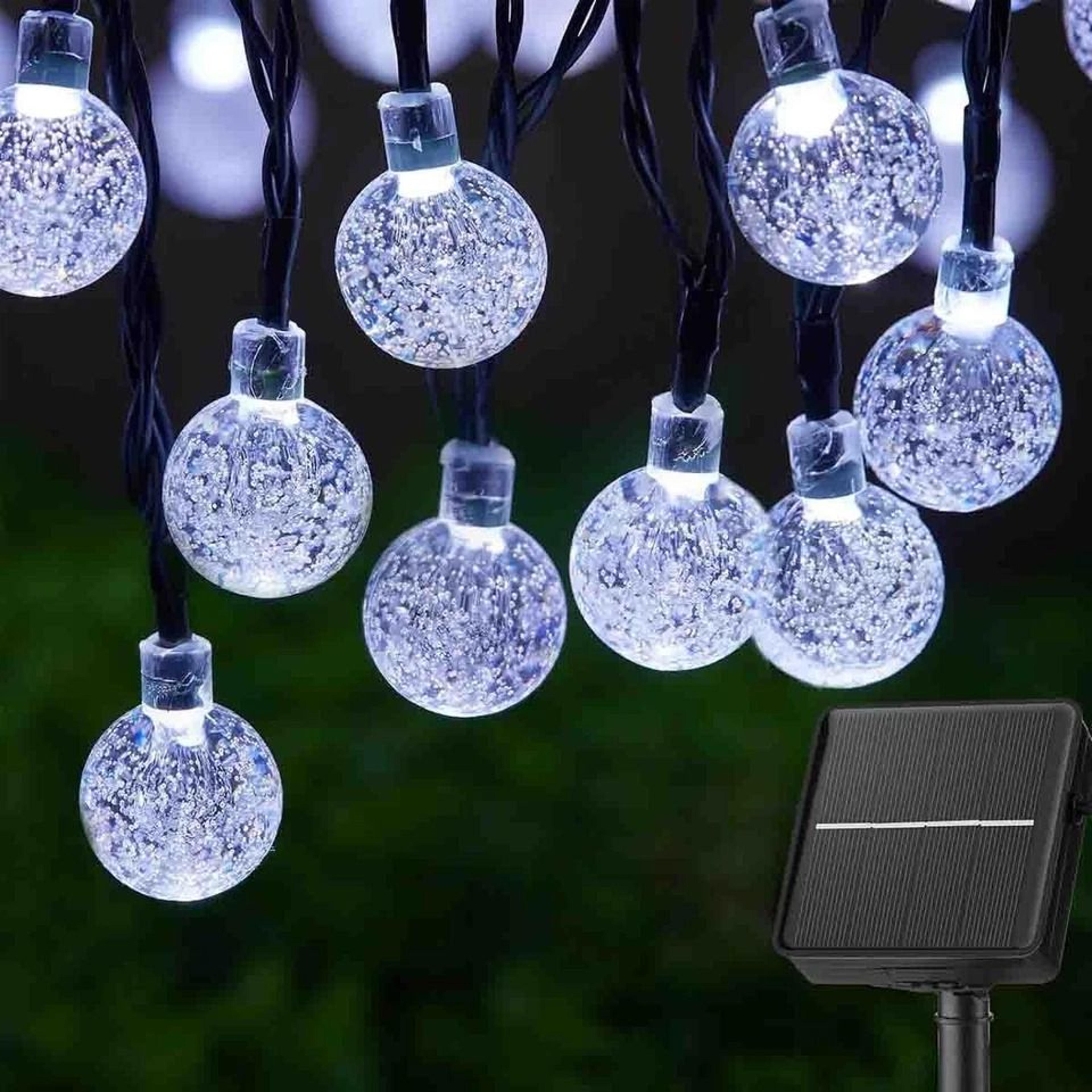 solar powered led string lights led outdoor garden path yard decorative lamp