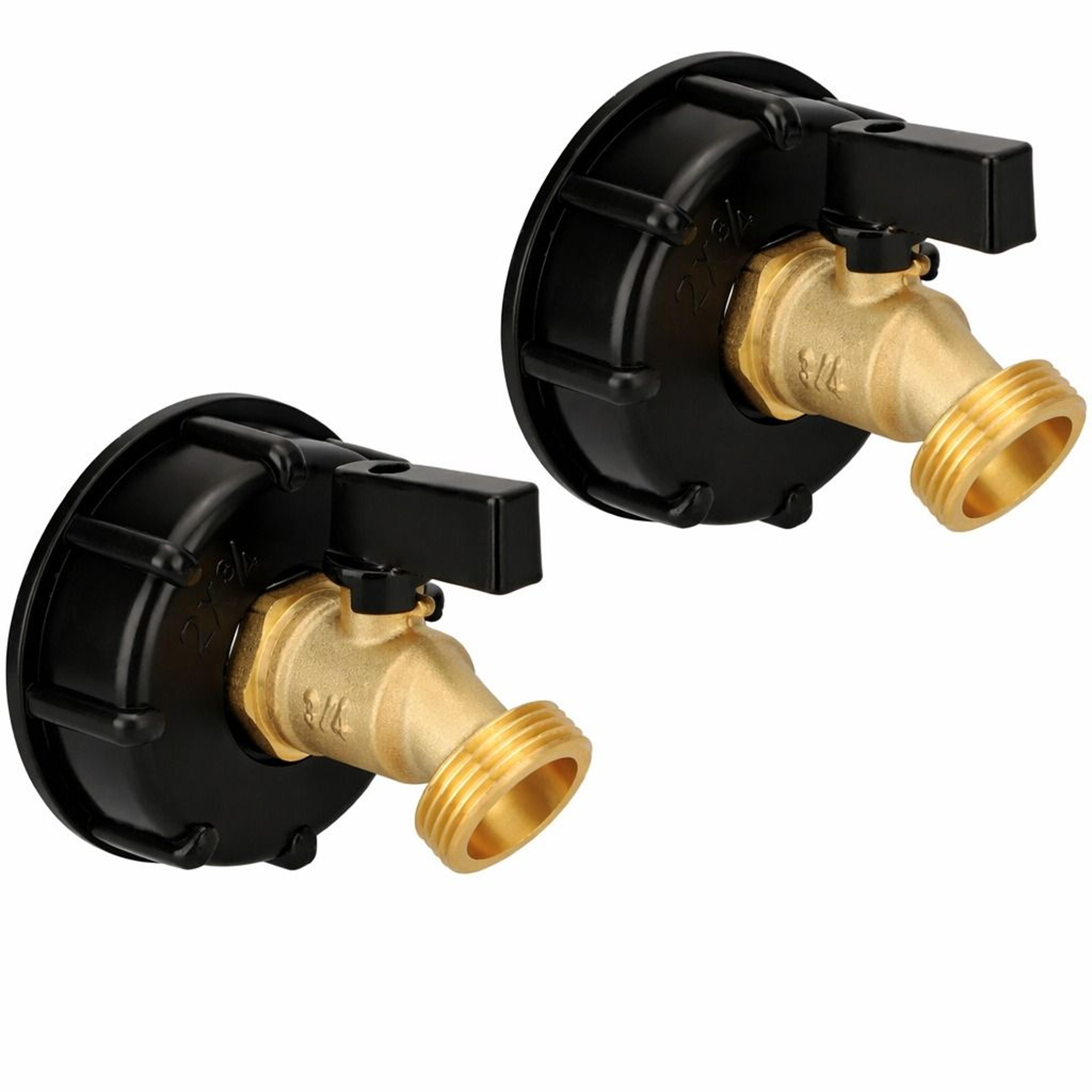 ibc tote tank adapter fittings for coarse thread male valve heavy duty brass & pp construction
