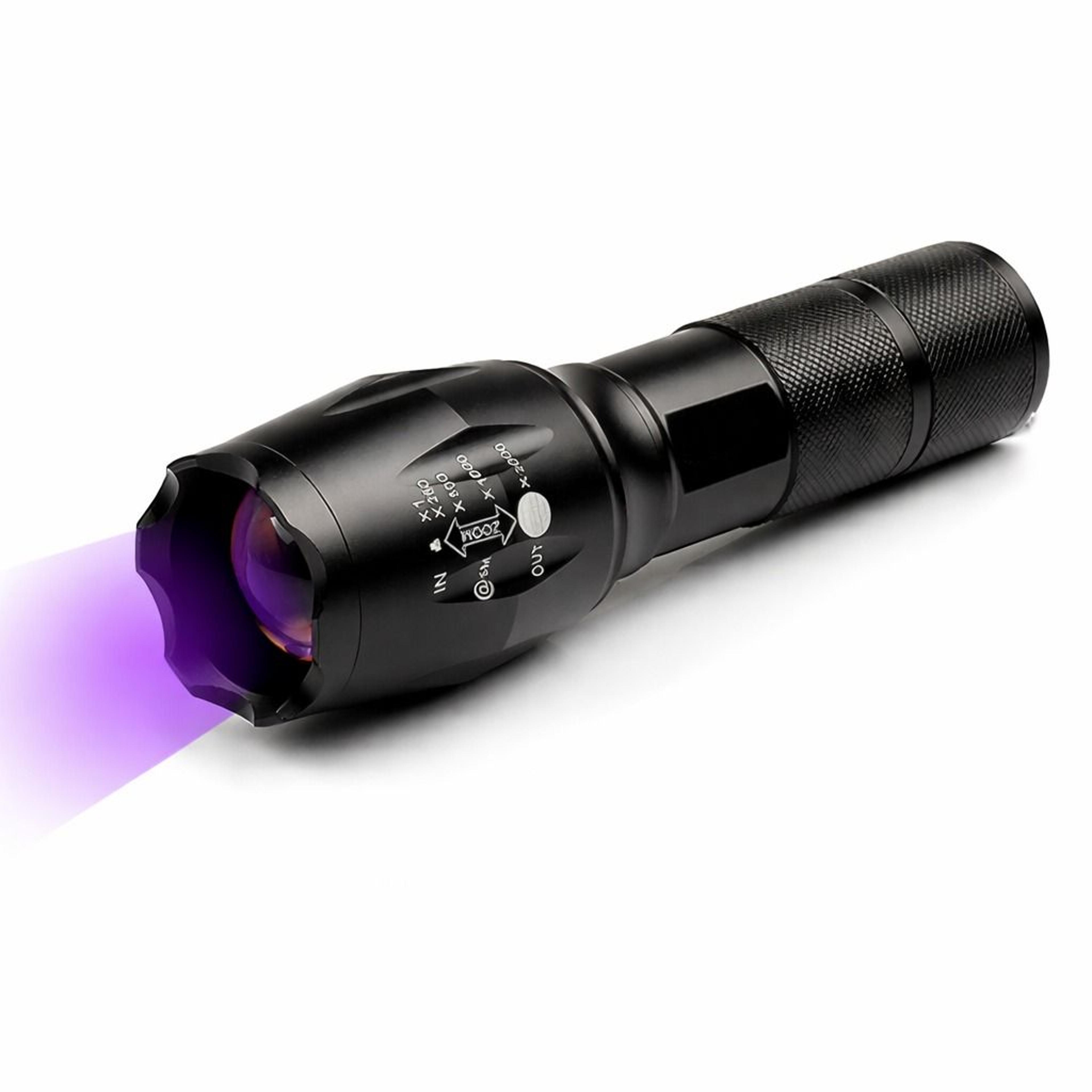 super bright uv flashlight ultra violet blacklight torch with led lamp